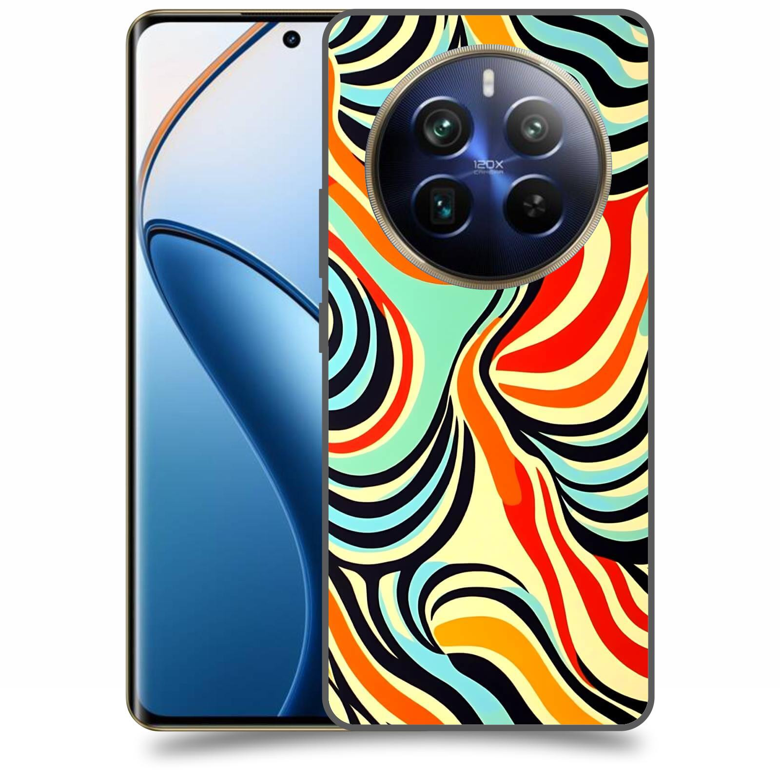 ACOVER Kryt na mobil Realme 12 pro+ 5g - Dynamické proudy