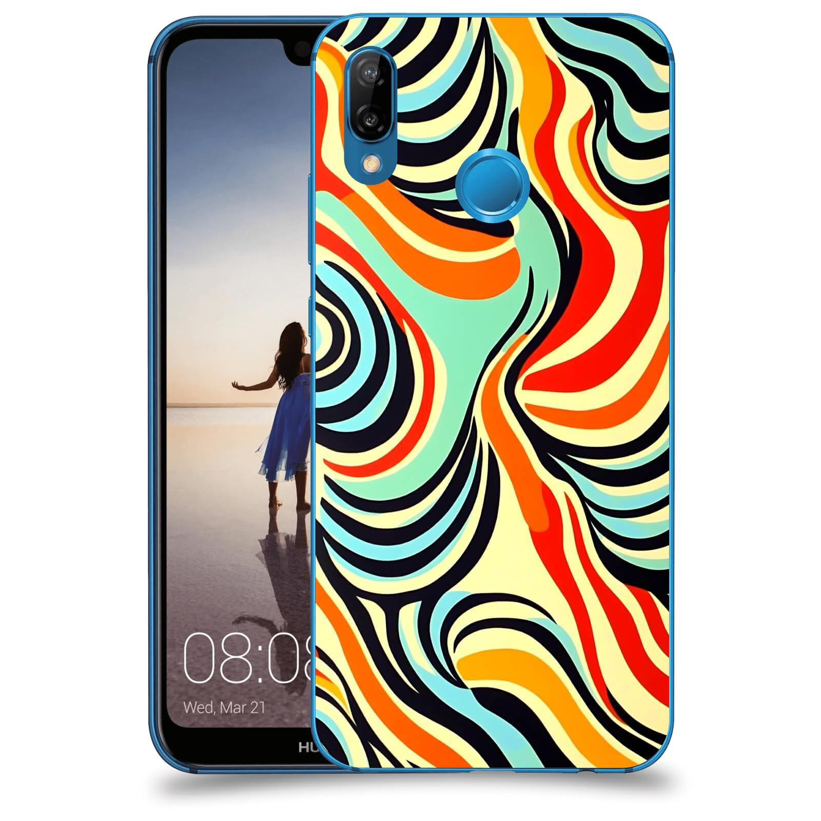 ACOVER Kryt na mobil Huawei P20 Lite - Dynamické proudy
