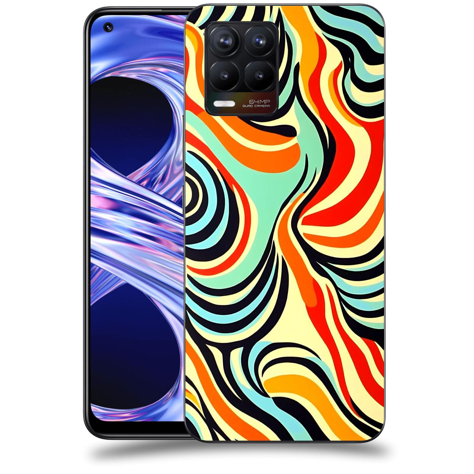 ACOVER Kryt na mobil Realme 8 - Dynamické proudy