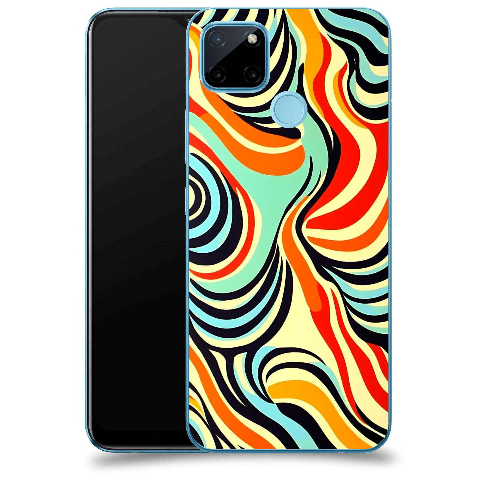ACOVER Kryt na mobil Realme C21Y - Dynamické proudy