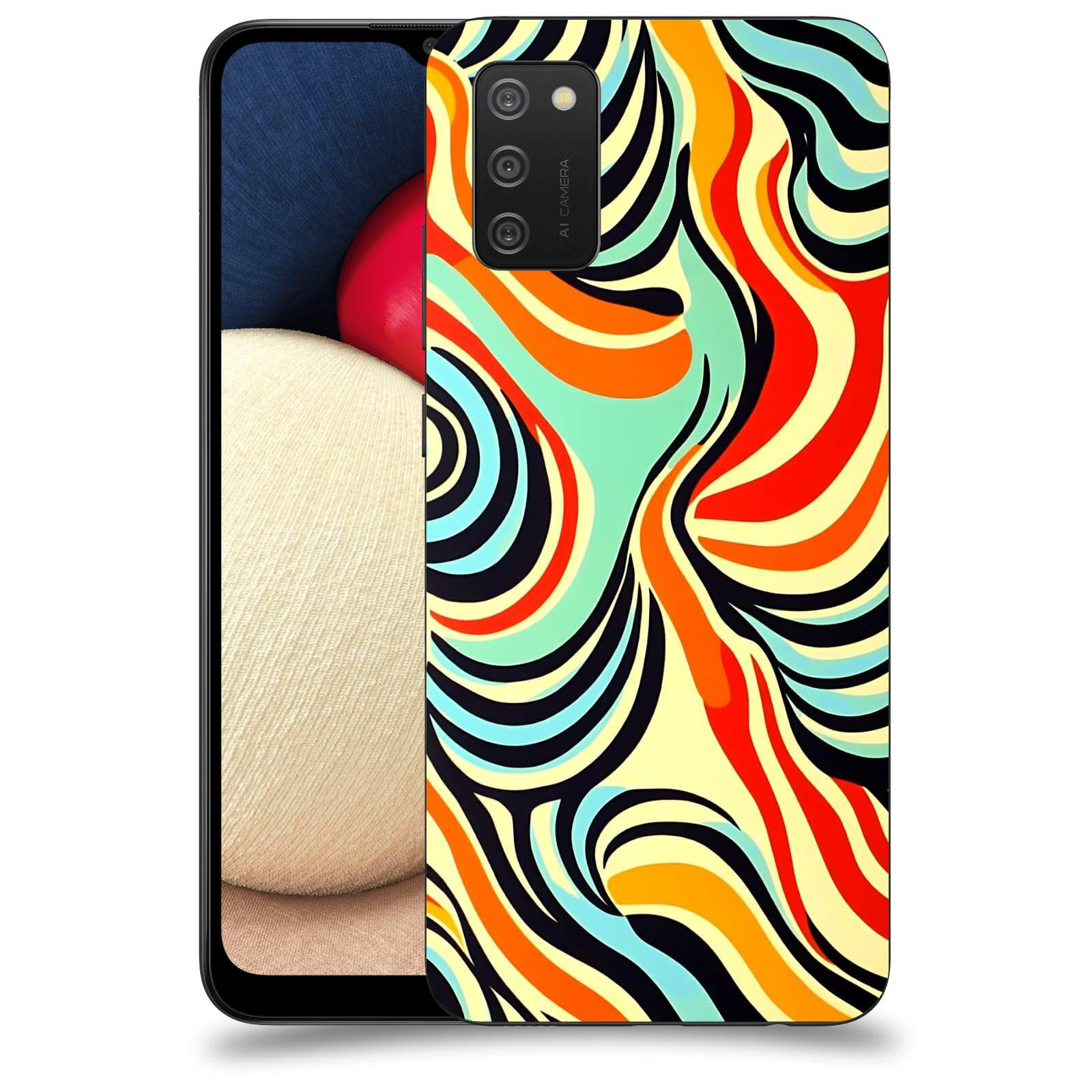 ACOVER Kryt na mobil Samsung Galaxy A02s A025G - Dynamické proudy