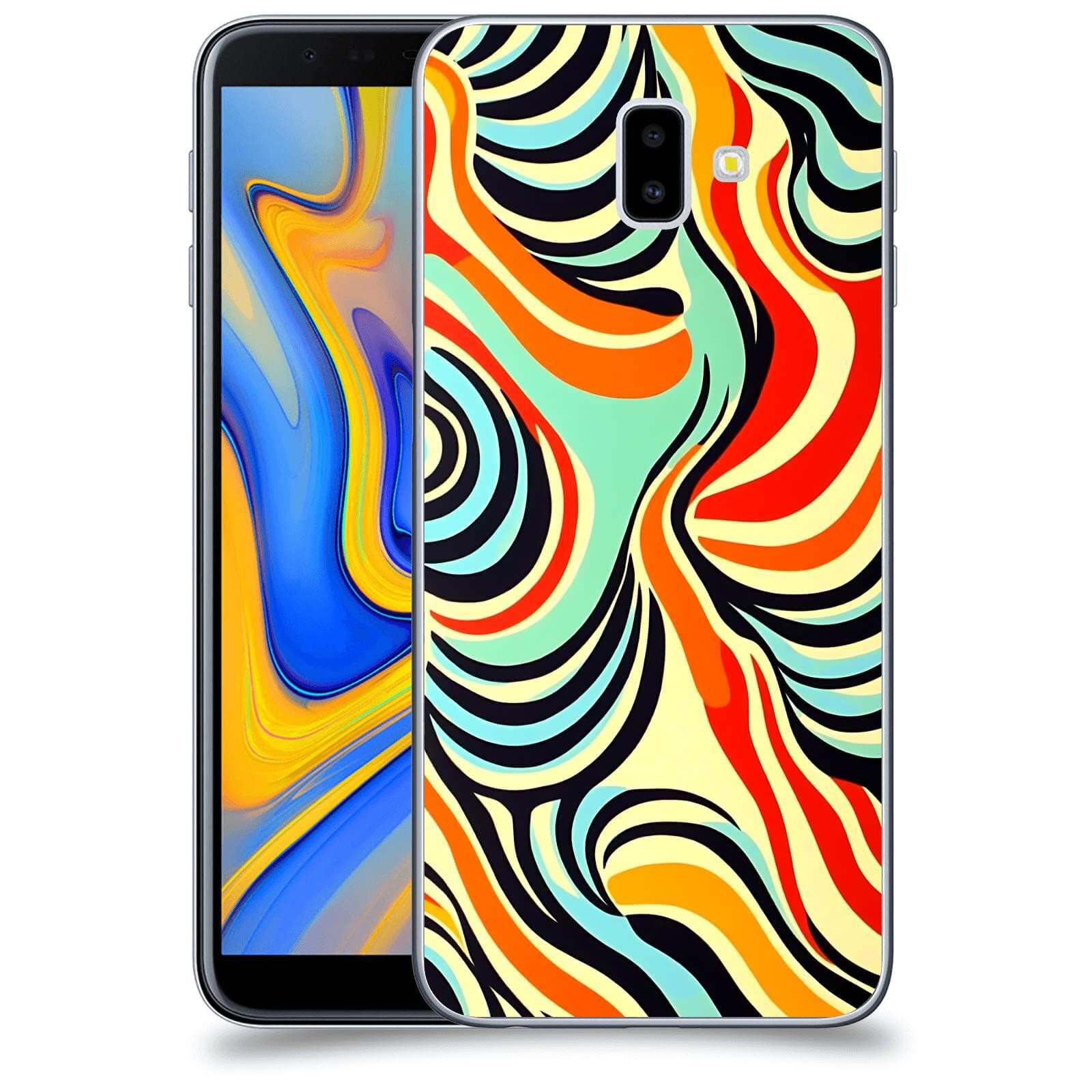 ACOVER Kryt na mobil Samsung Galaxy J6+ J610F - Dynamické proudy