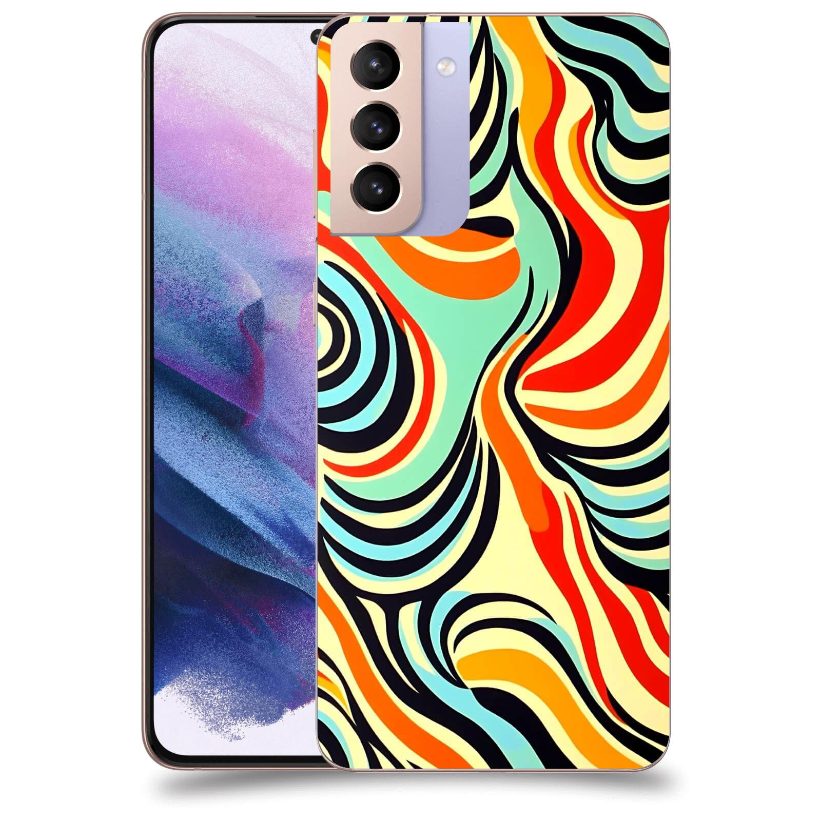 ACOVER Kryt na mobil Samsung Galaxy S21+ G996F - Dynamické proudy
