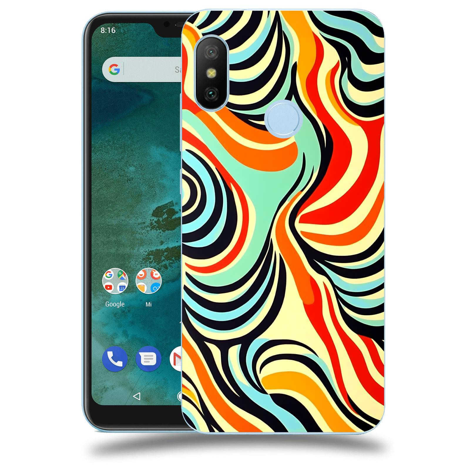 ACOVER Kryt na mobil Xiaomi Mi A2 Lite - Dynamické proudy