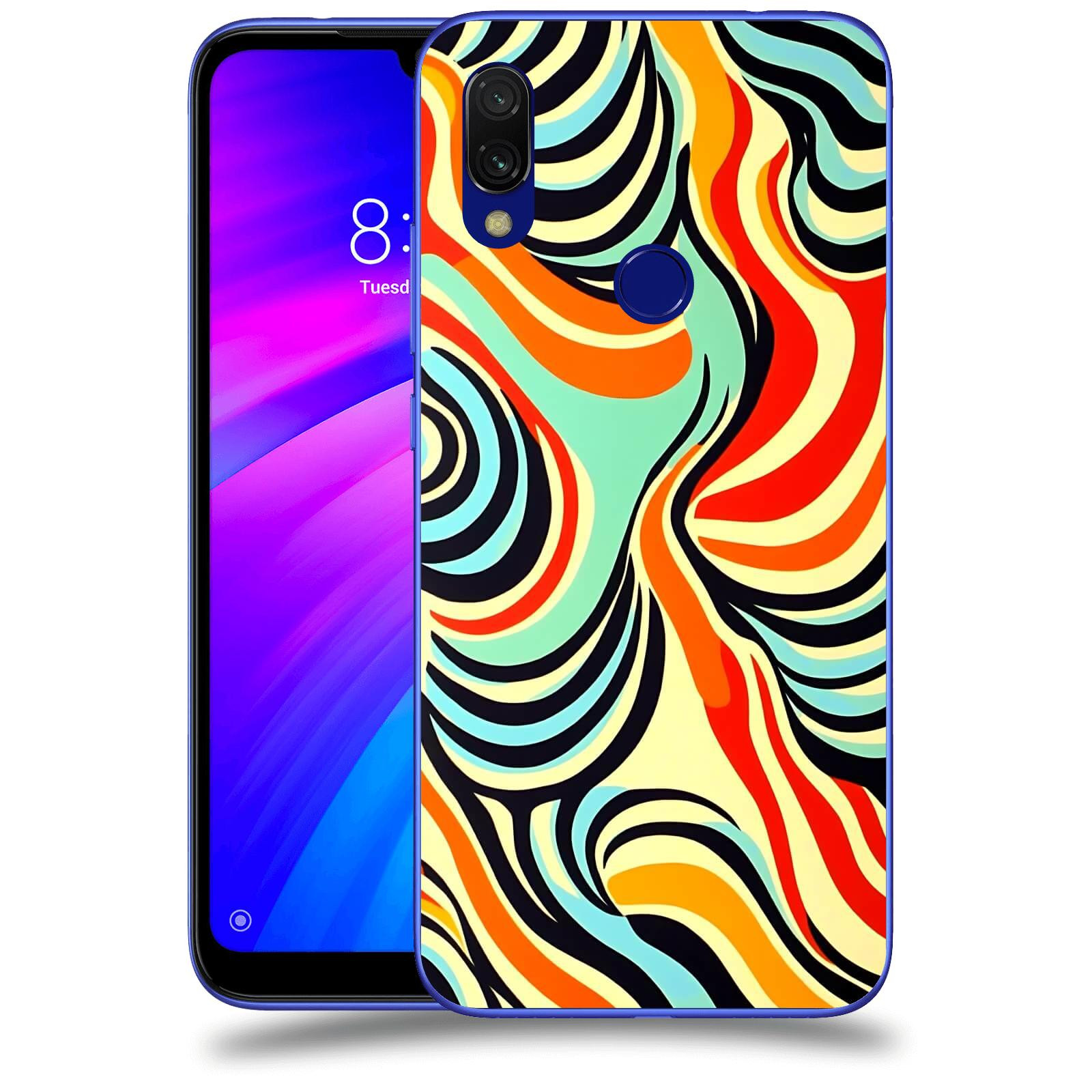 ACOVER Kryt na mobil Xiaomi Redmi 7 - Dynamické proudy
