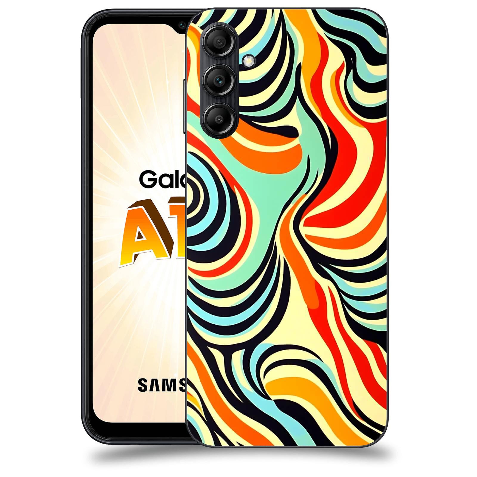 ACOVER Kryt na mobil Samsung Galaxy A14 LTE - Dynamické proudy