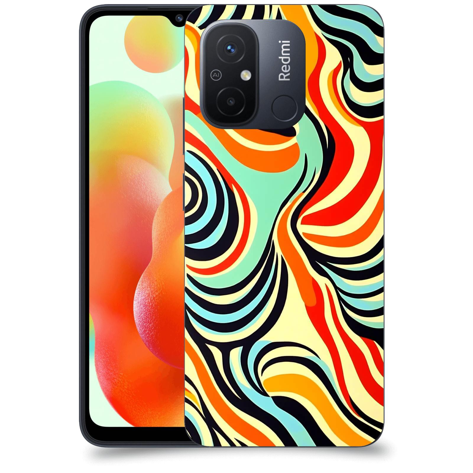ACOVER Kryt na mobil Xiaomi Redmi 12C - Dynamické proudy