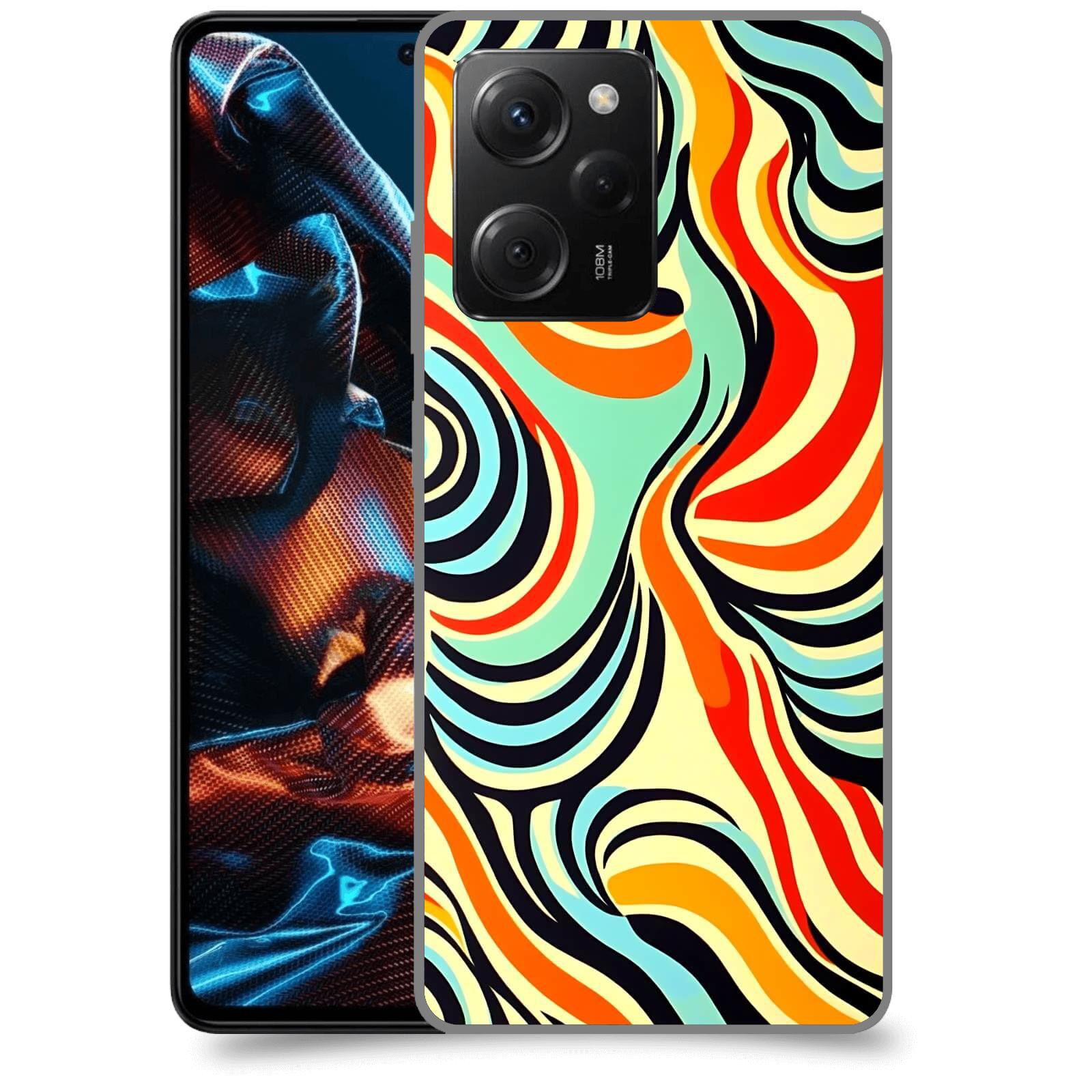 ACOVER Kryt na mobil Xiaomi Poco X5 Pro - Dynamické proudy