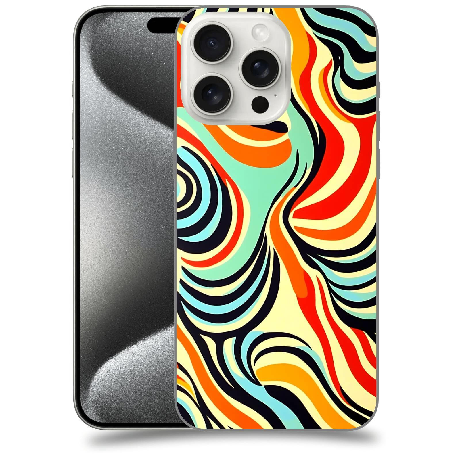 ACOVER Kryt na mobil Apple iPhone 15 pro max - Dynamické proudy