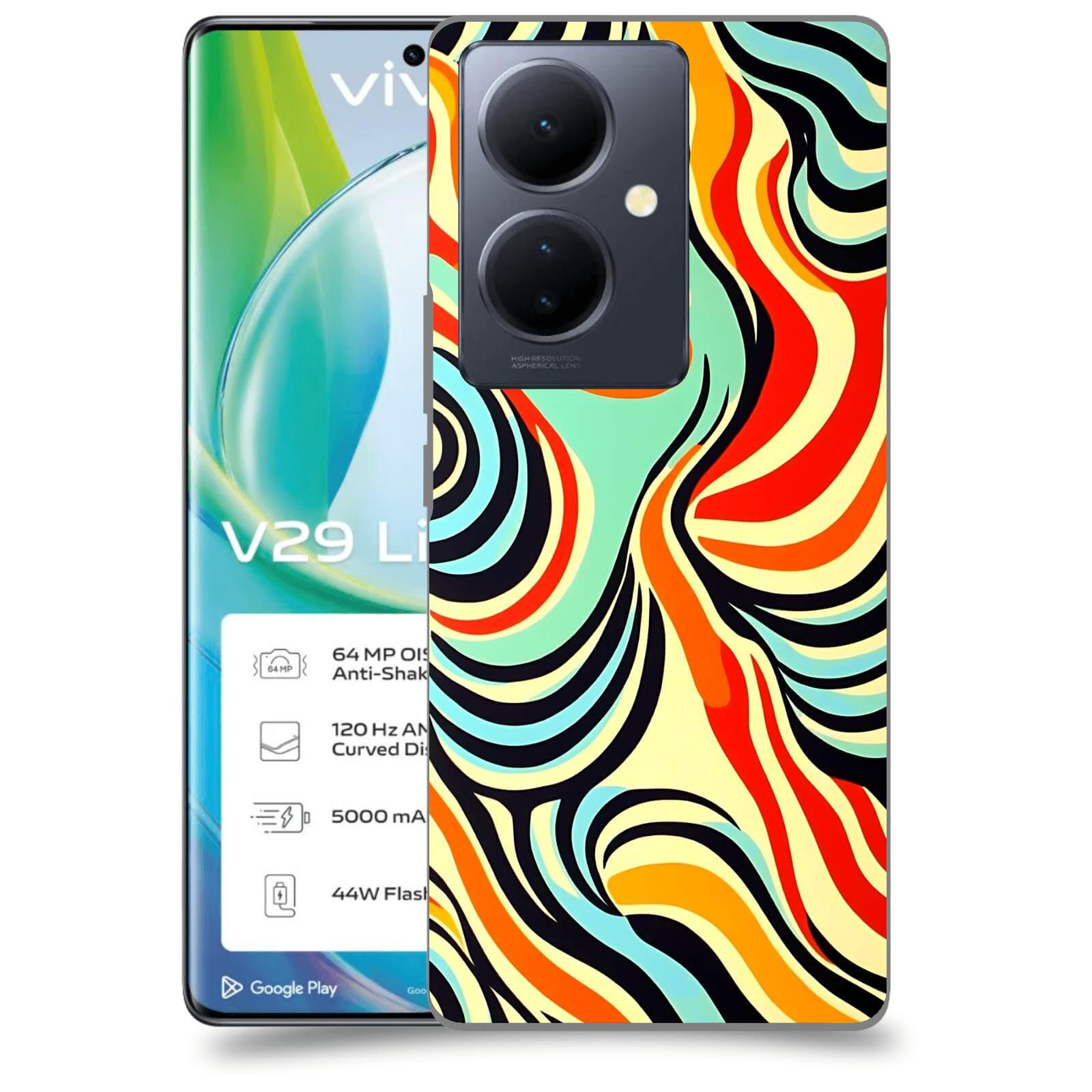 ACOVER Kryt na mobil VIVO V29 Lite 5G - Dynamické proudy