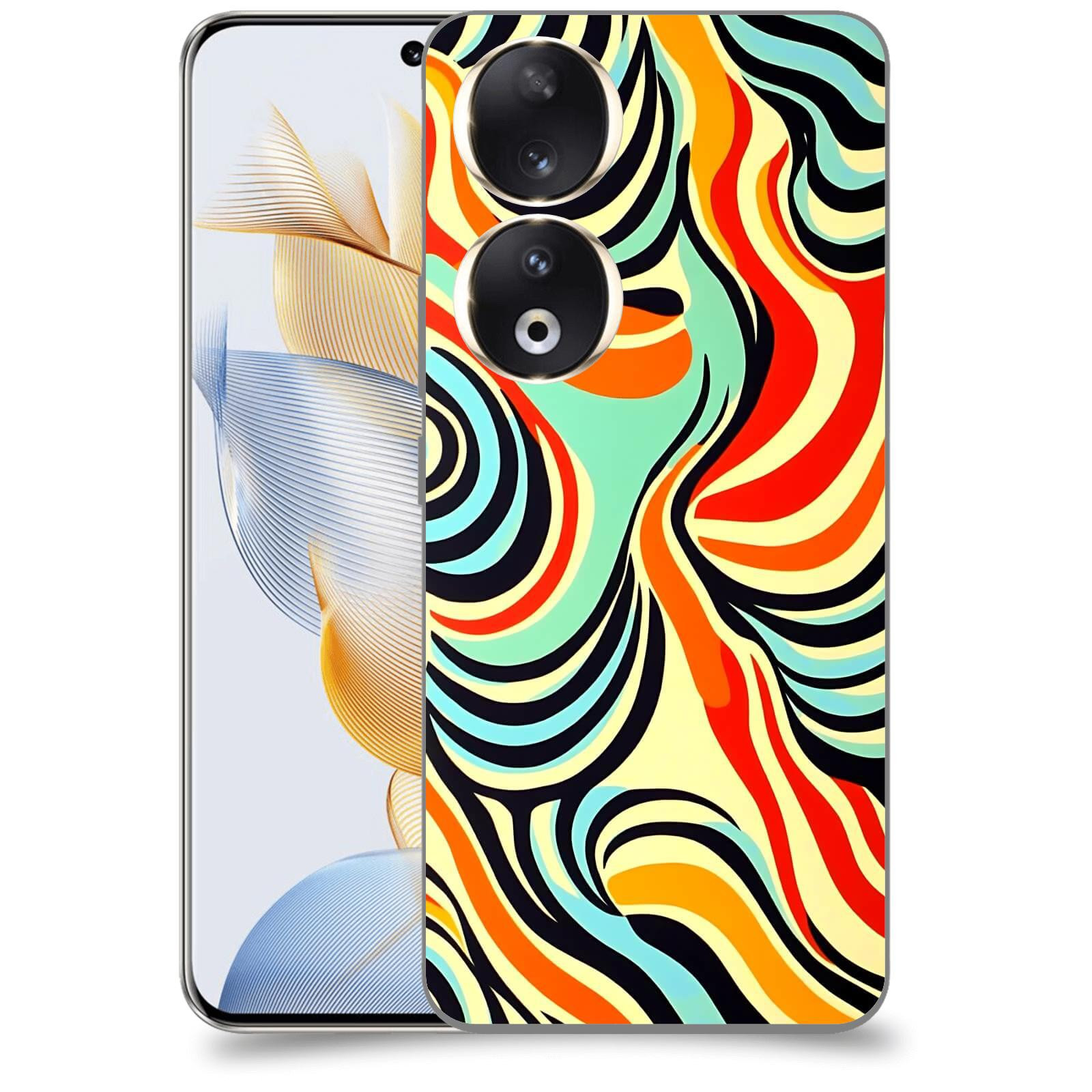 ACOVER Kryt na mobil Honor 90 - Dynamické proudy