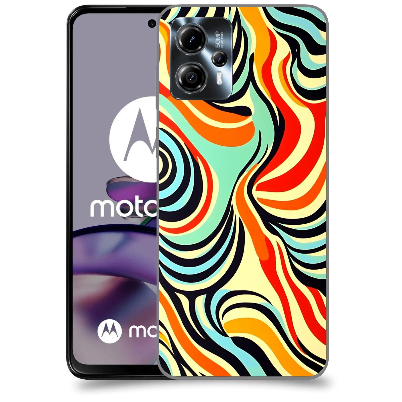 ACOVER Kryt na mobil Motorola Moto G13 - Dynamické proudy
