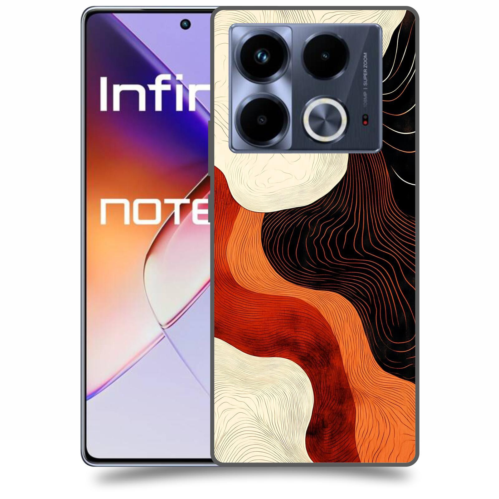 ACOVER Kryt na mobil Infinix Note 40 - Dřevěná harmonie
