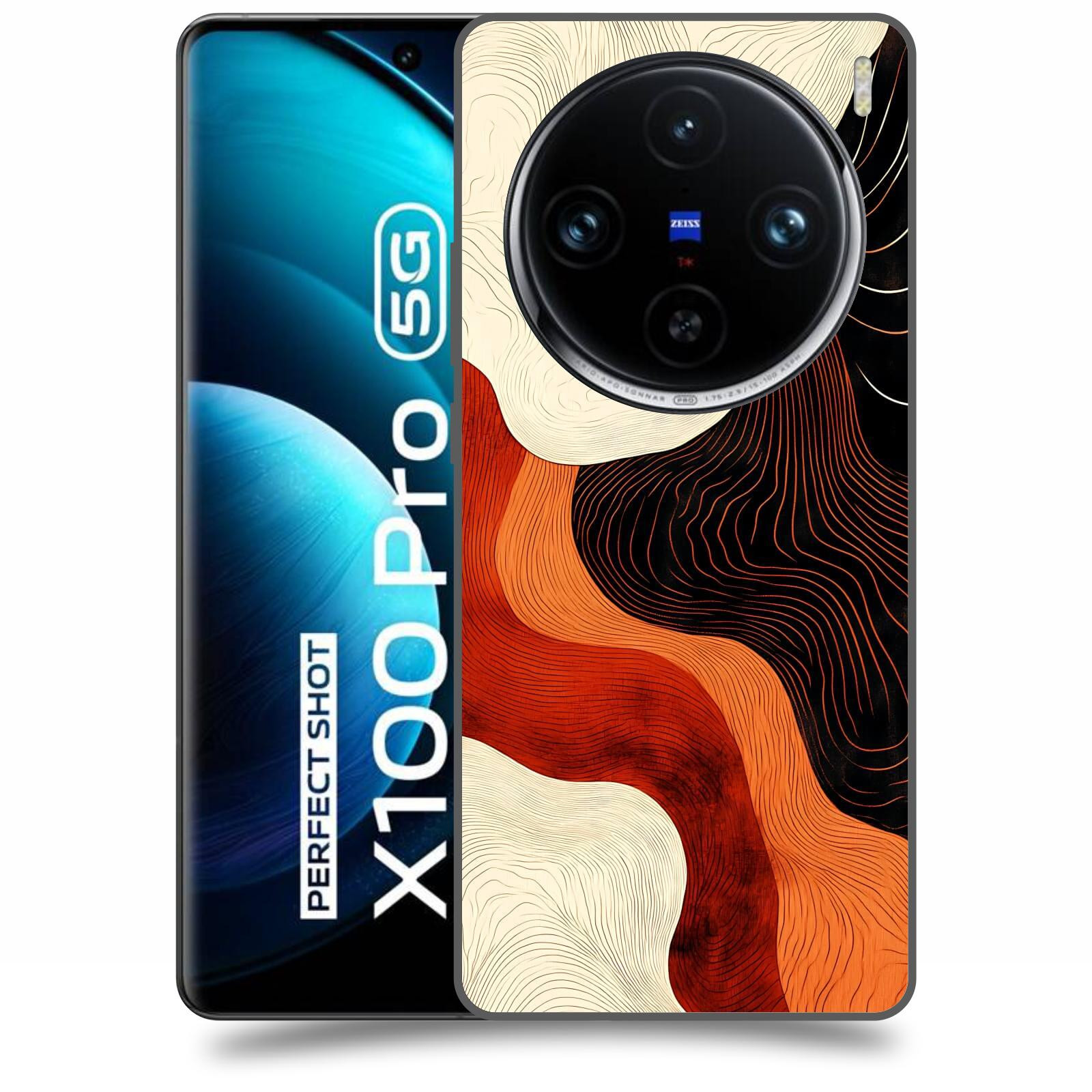 ACOVER Kryt na mobil Vivo X100 Pro 5G - Dřevěná harmonie