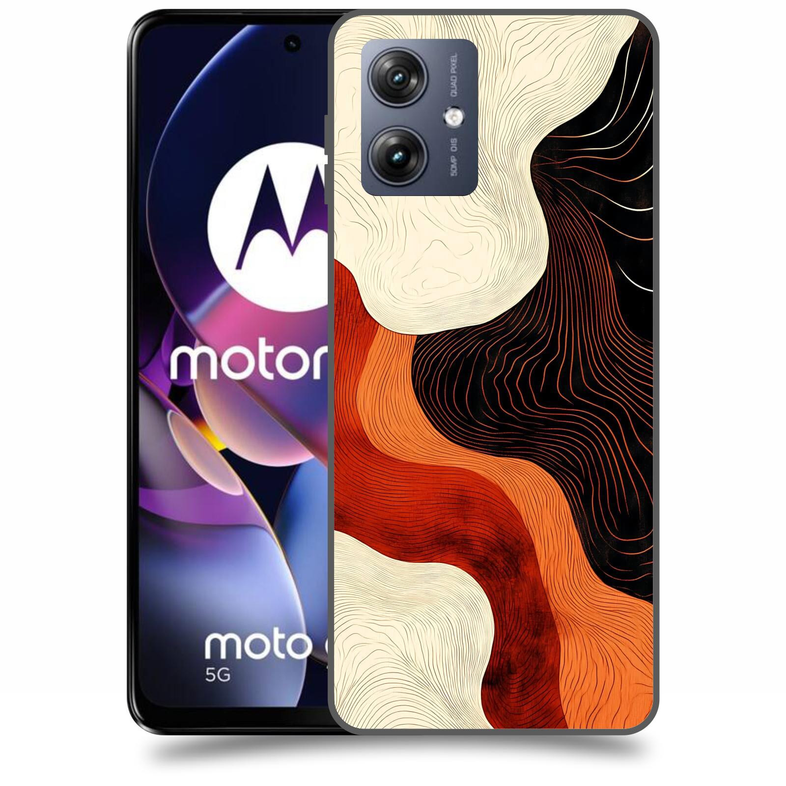 ACOVER Kryt na mobil Motorola Moto G54 5G - Dřevěná harmonie
