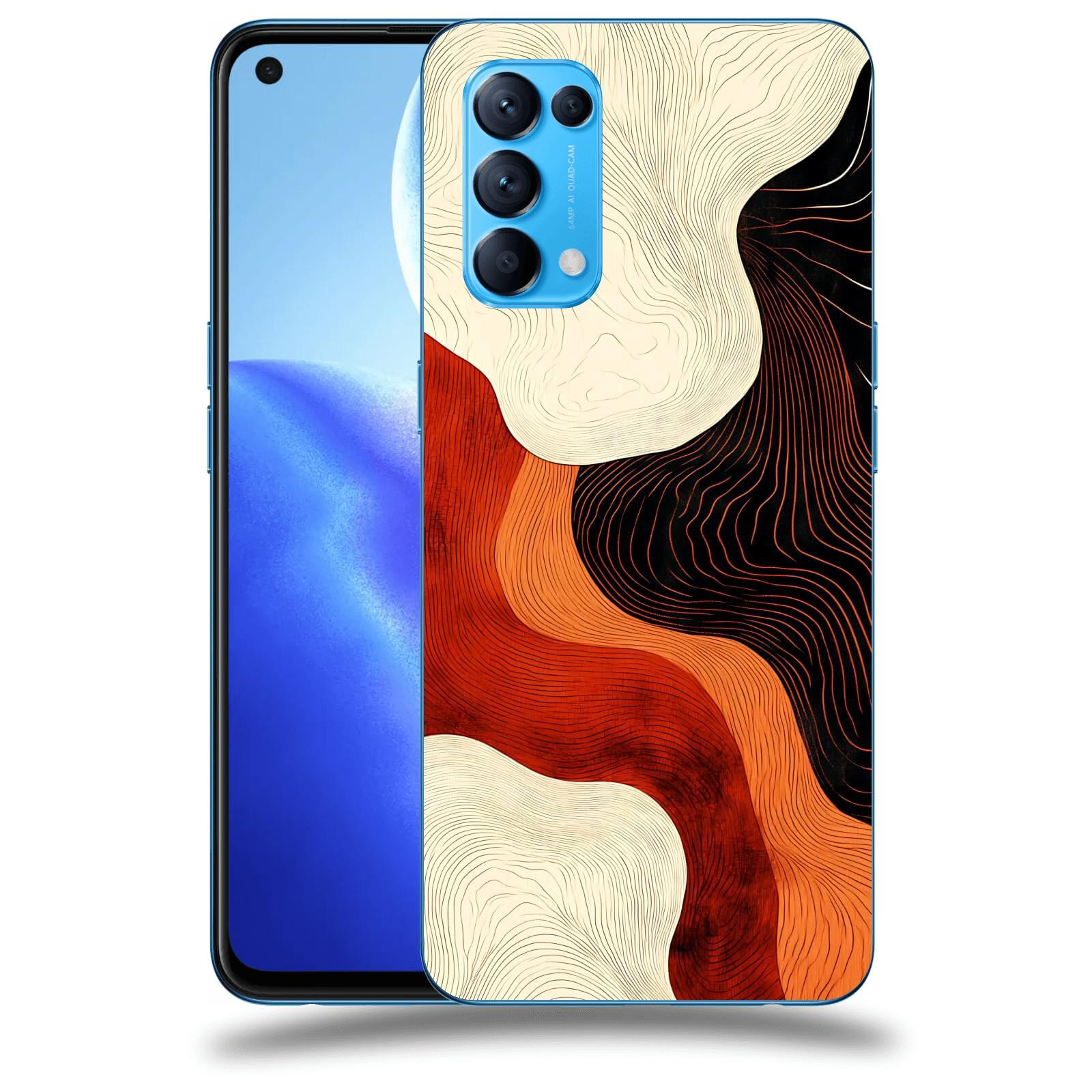 ACOVER Kryt na mobil OPPO Reno 5 5G - Dřevěná harmonie