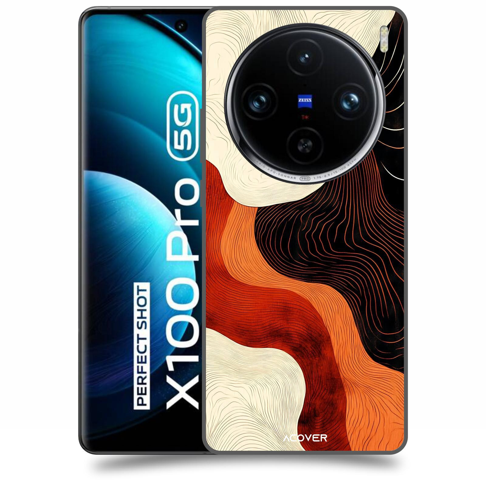 ACOVER Kryt na mobil Vivo X100 Pro - Dřevěná harmonie