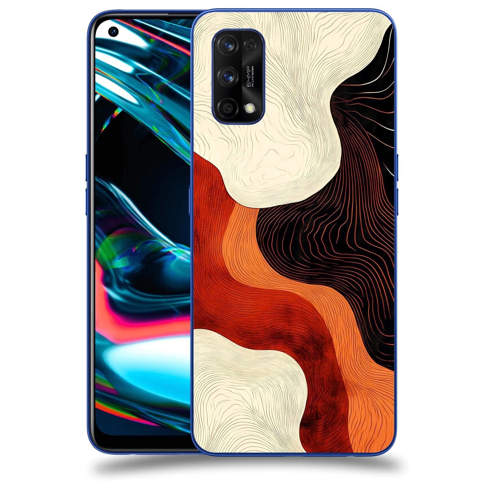 ACOVER Kryt na mobil Realme 7 Pro - Dřevěná harmonie