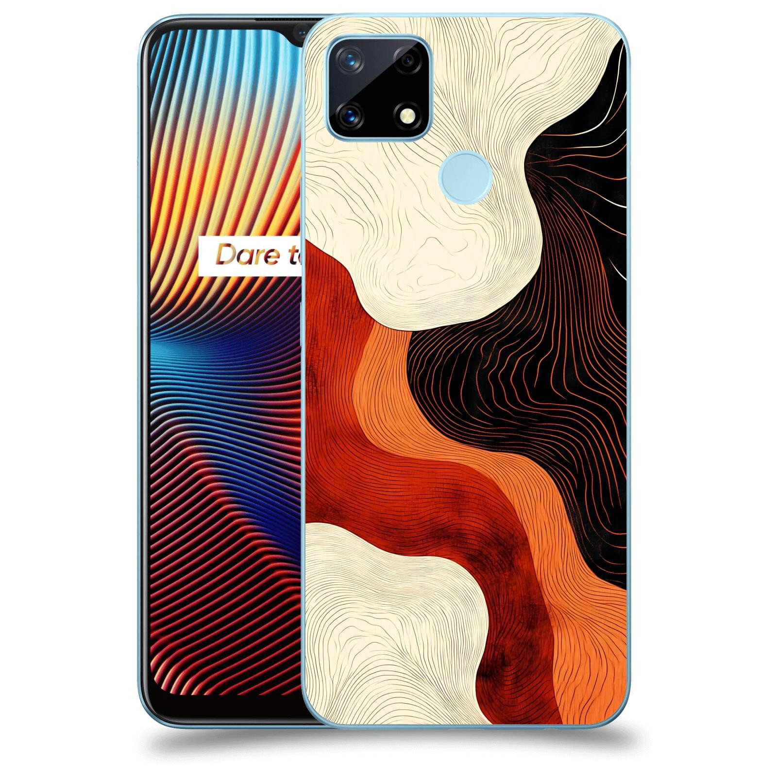 ACOVER Kryt na mobil Realme 7i - Dřevěná harmonie