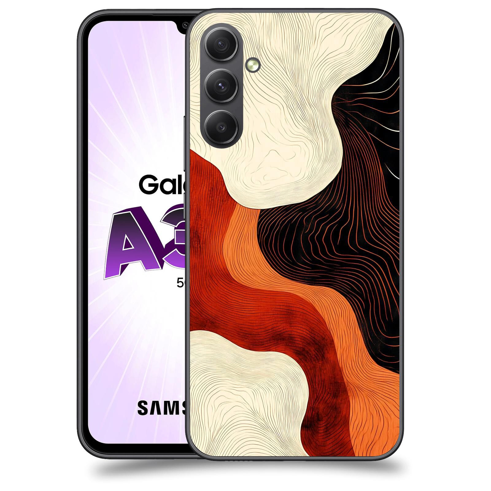 ACOVER Kryt na mobil Samsung Galaxy A34 - Dřevěná harmonie
