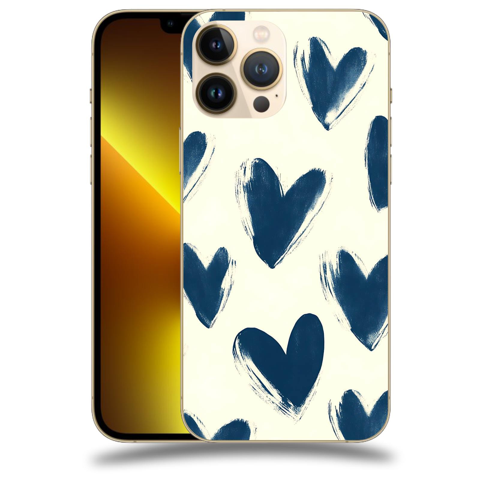 ACOVER Kryt na mobil Apple iPhone 13 Pro - Blue hearts
