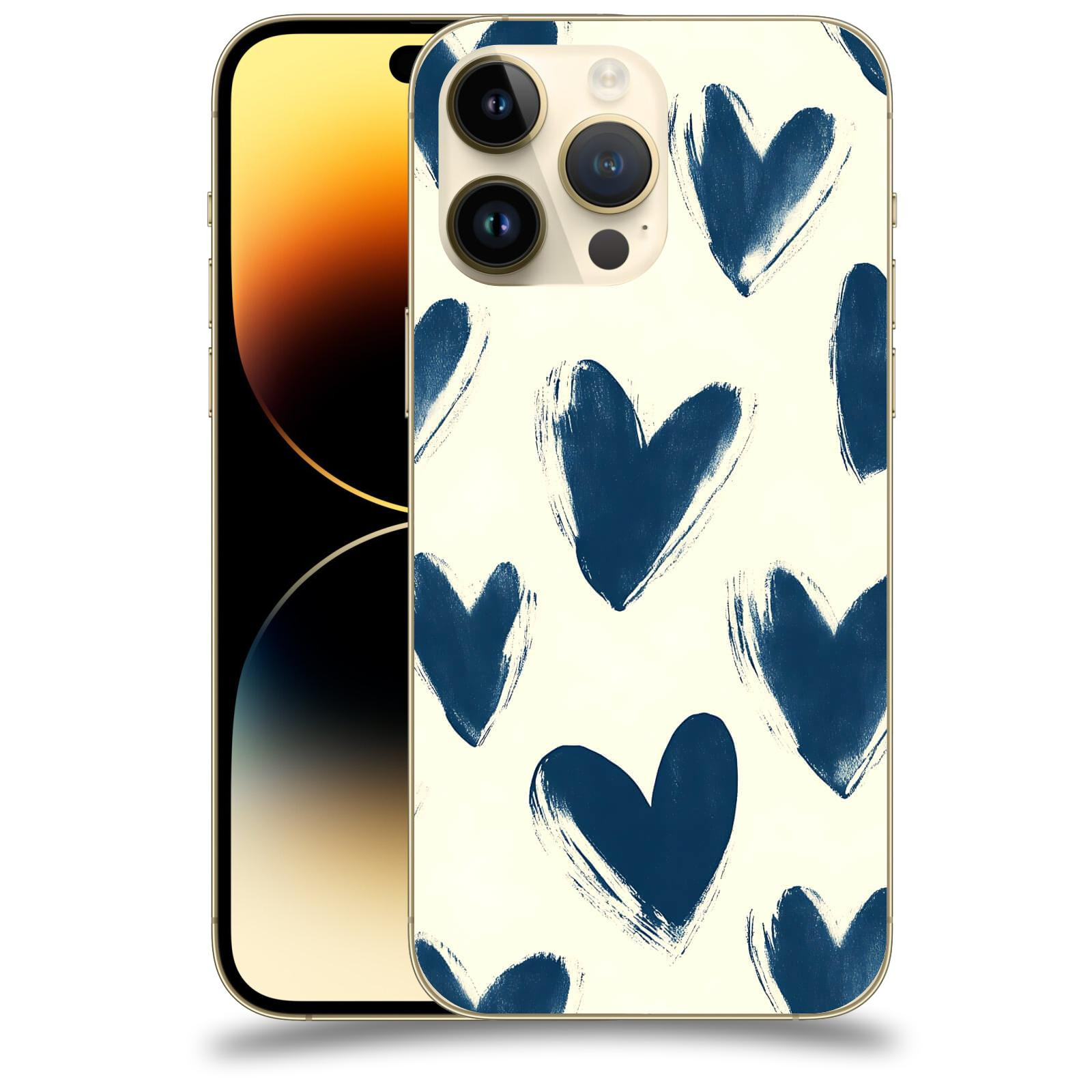 ACOVER Kryt na mobil Apple iPhone 14 Pro Max - Blue hearts