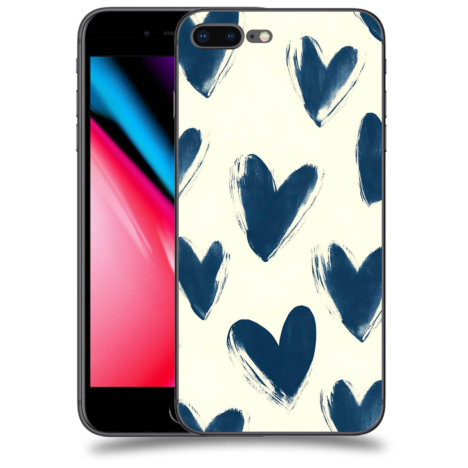 ACOVER Kryt na mobil Apple iPhone 8 Plus - Blue hearts