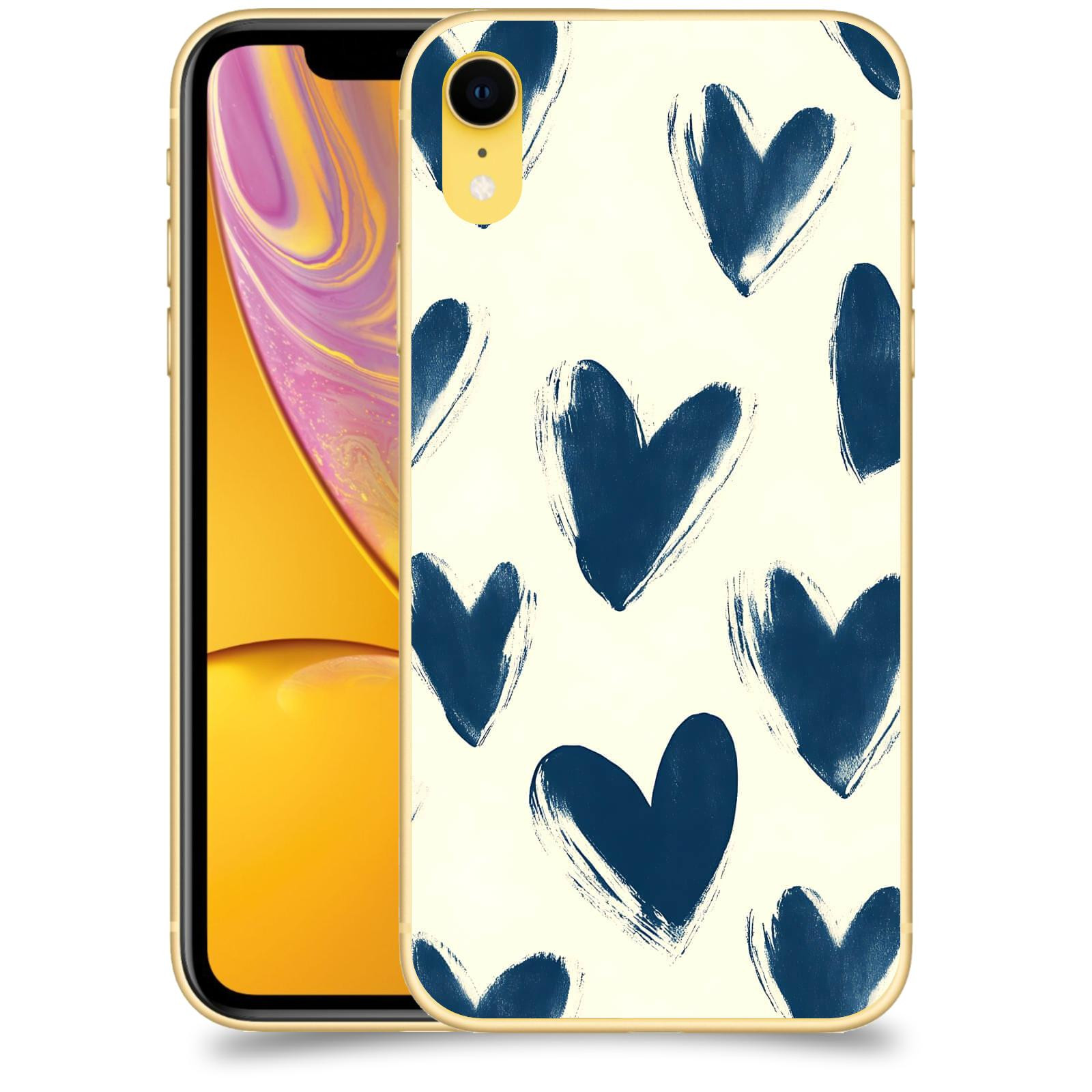 ACOVER Kryt na mobil Apple iPhone XR - Blue hearts
