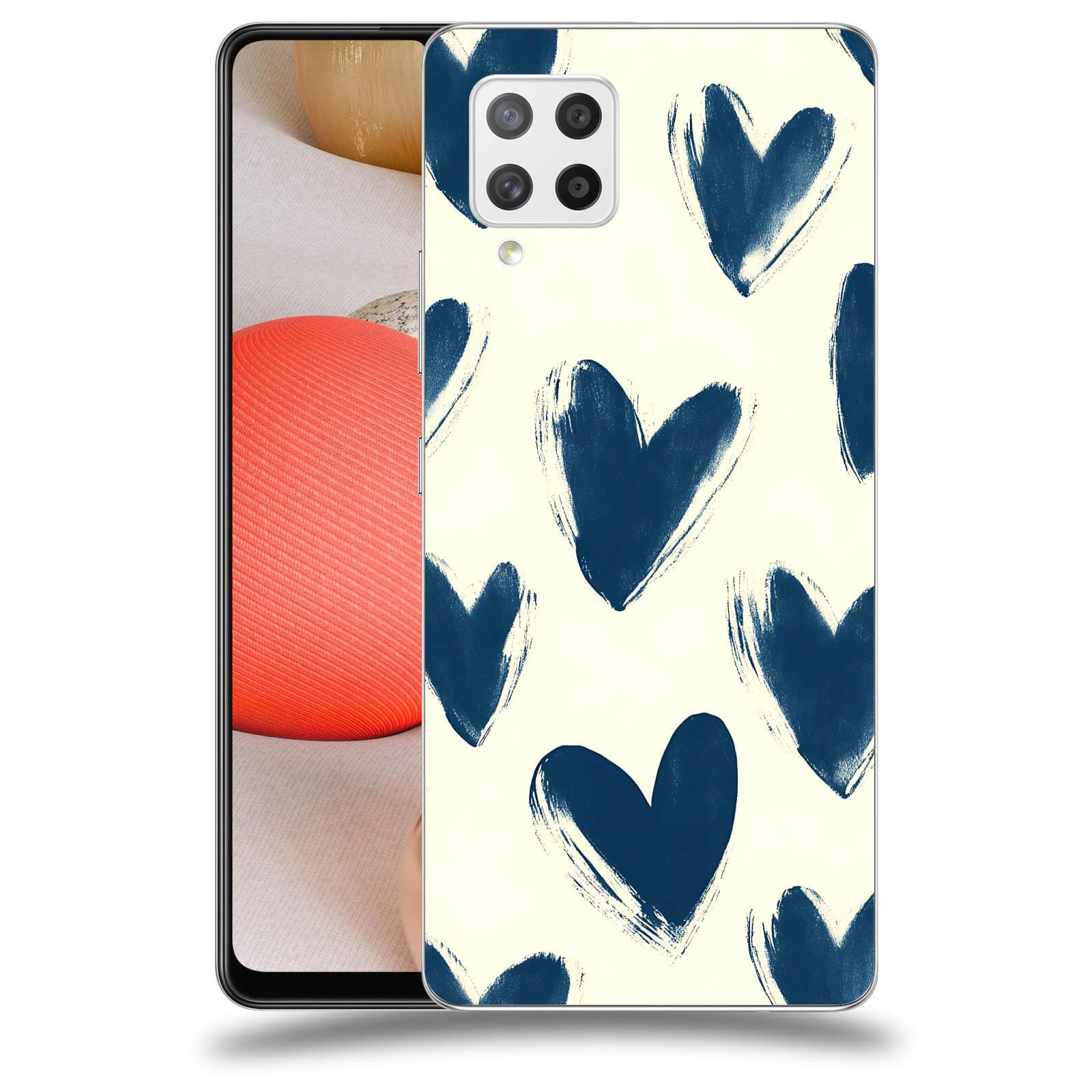 ACOVER Kryt na mobil Samsung Galaxy A42 A426B - Blue hearts