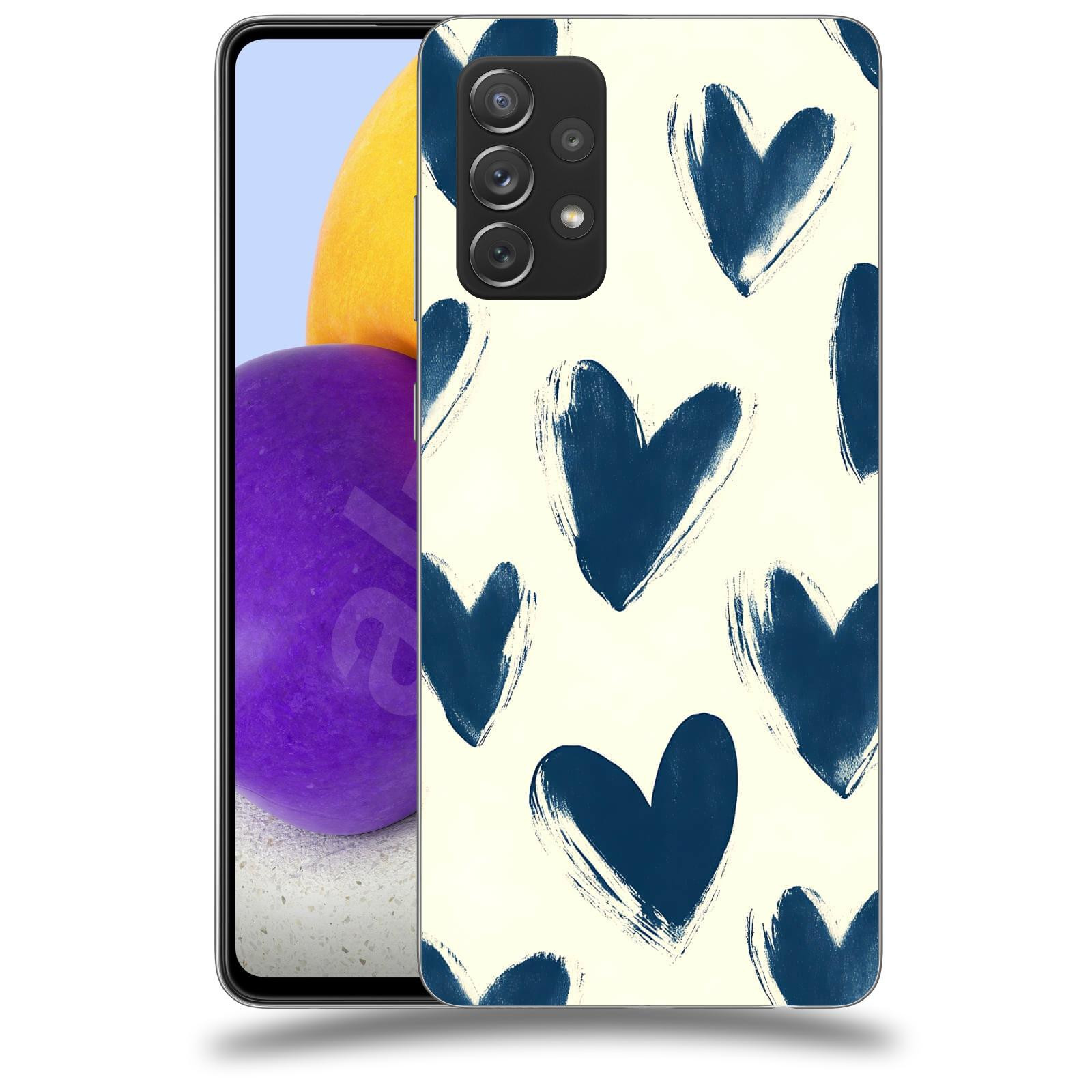 ACOVER Kryt na mobil Samsung Galaxy A73 5G - Blue hearts