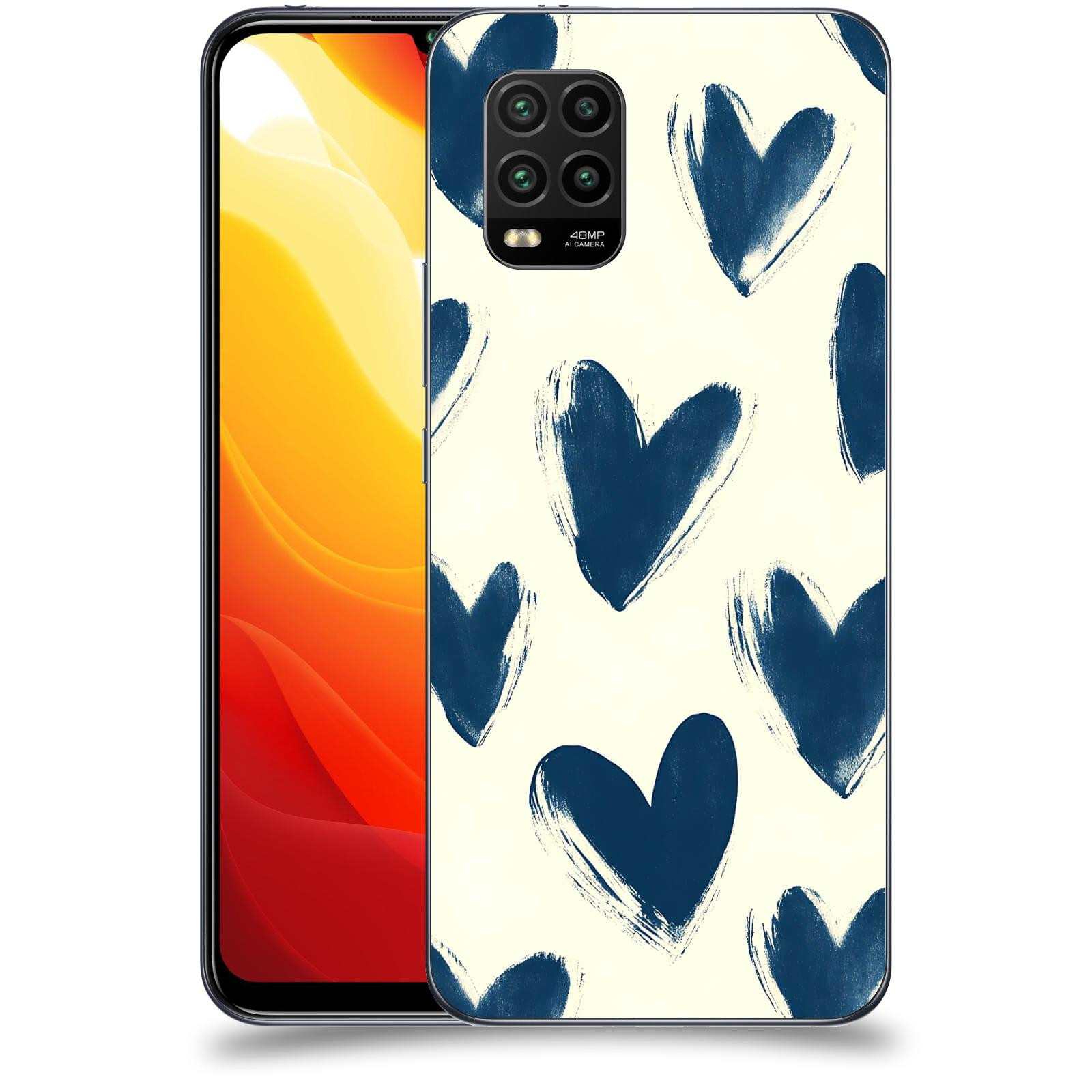 ACOVER Kryt na mobil Xiaomi Mi 10 Lite - Blue hearts