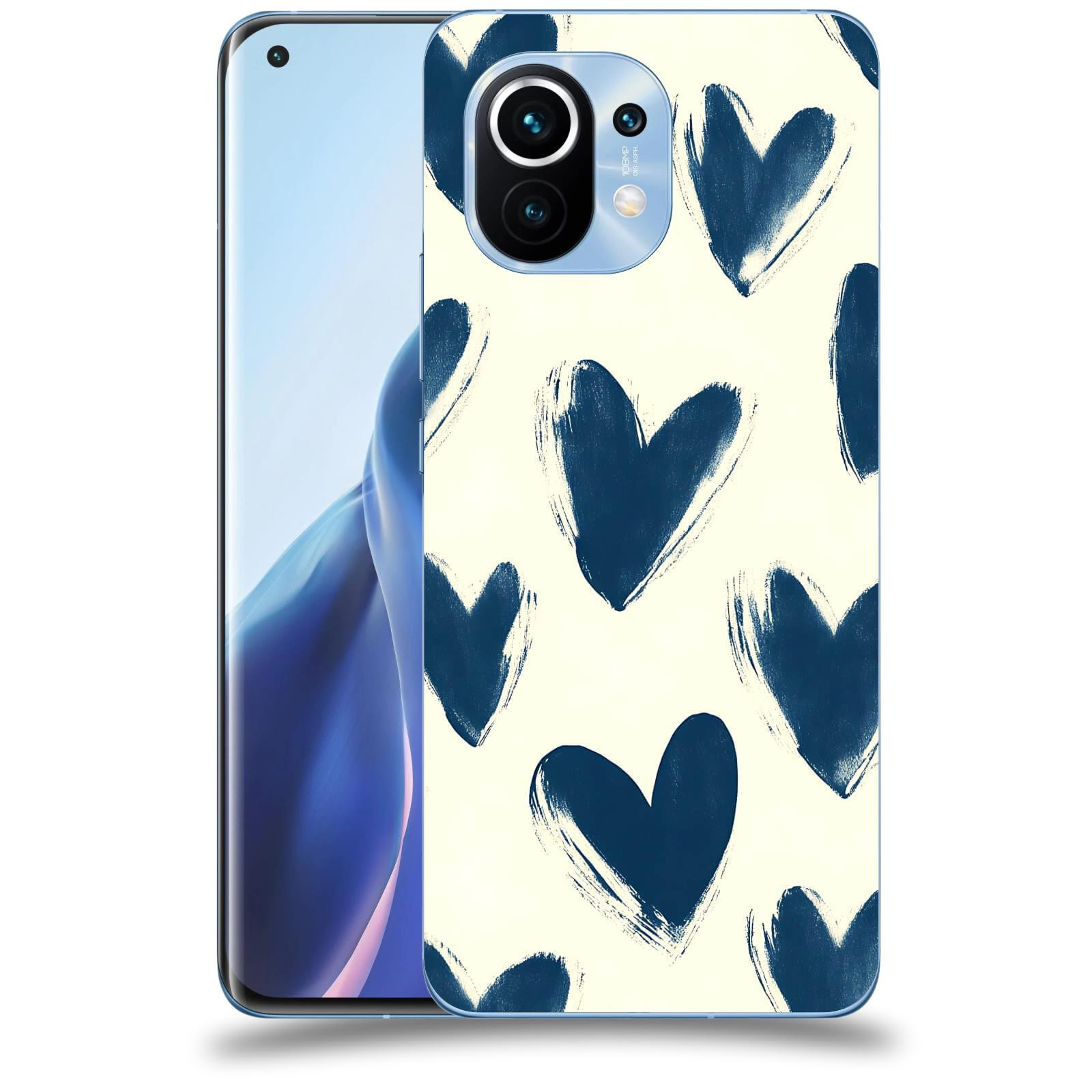 ACOVER Kryt na mobil Xiaomi Mi 11 - Blue hearts