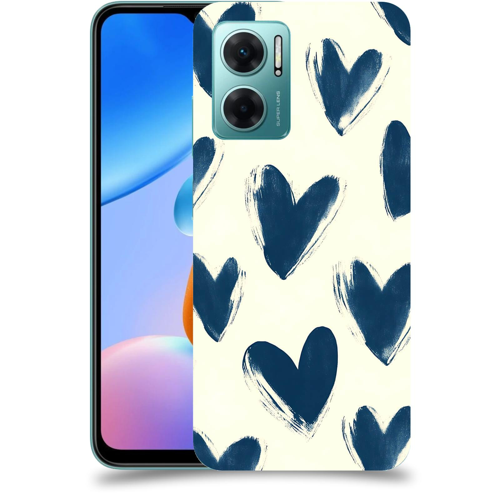 ACOVER Kryt na mobil Xiaomi Redmi 10 5G - Blue hearts