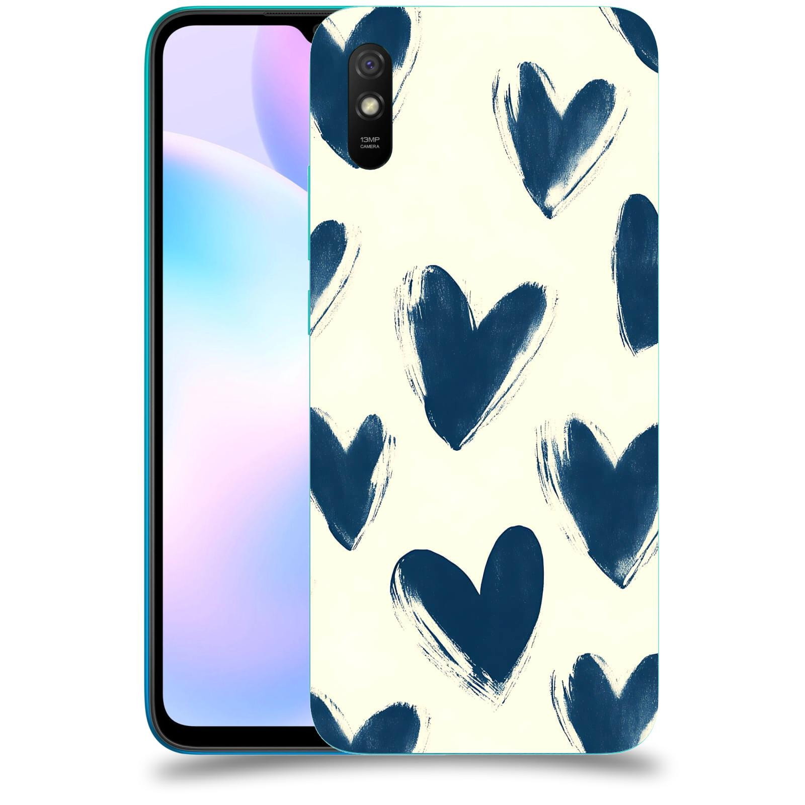 ACOVER Kryt na mobil Xiaomi Redmi 9AT - Blue hearts