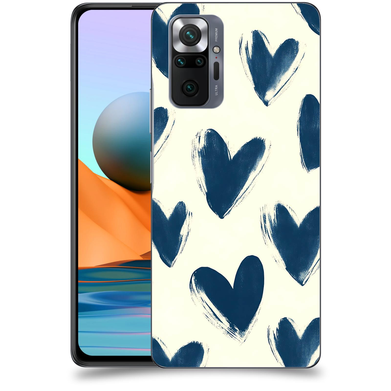 ACOVER Kryt na mobil Xiaomi Redmi Note 10 Pro - Blue hearts