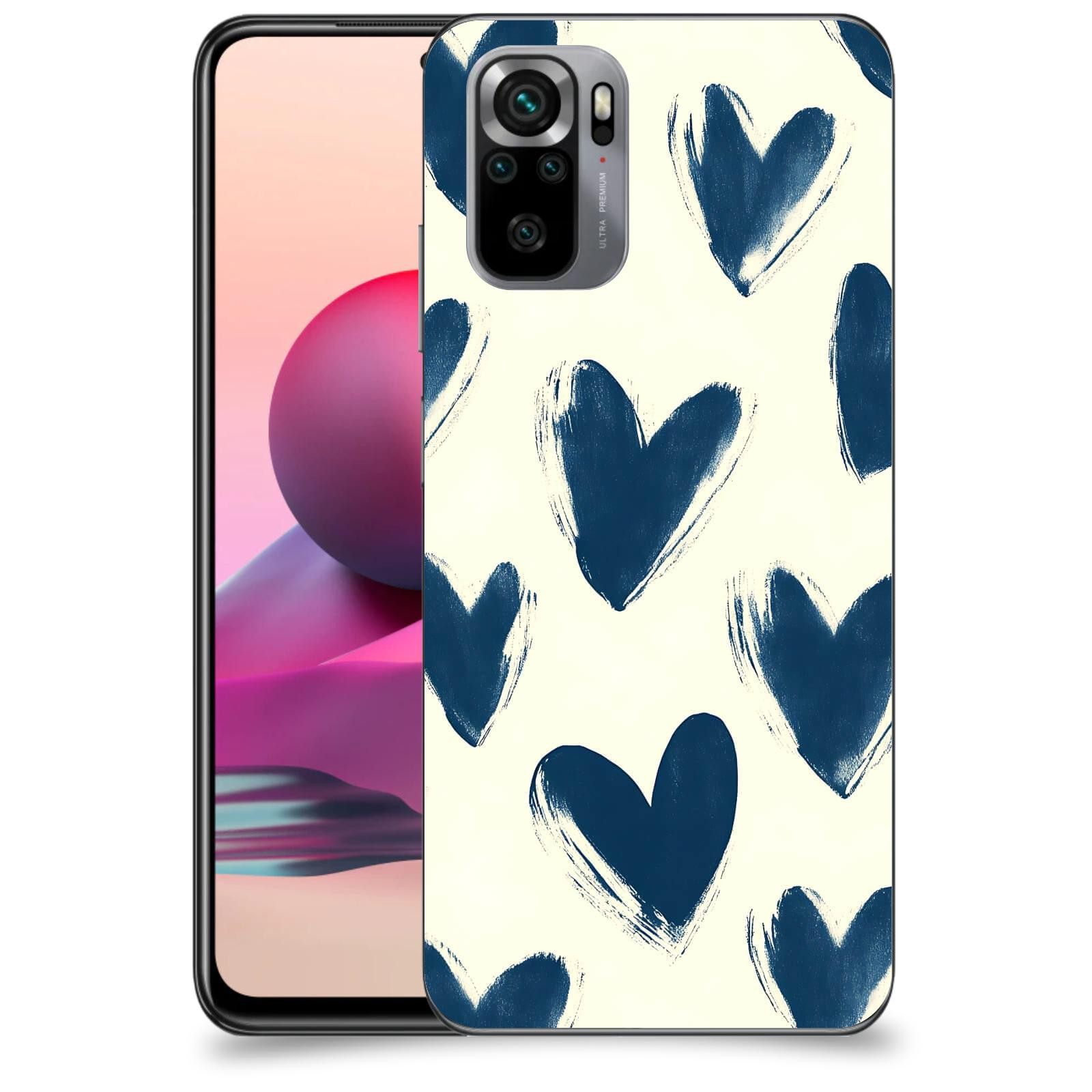 ACOVER Kryt na mobil Xiaomi Redmi Note 10S - Blue hearts
