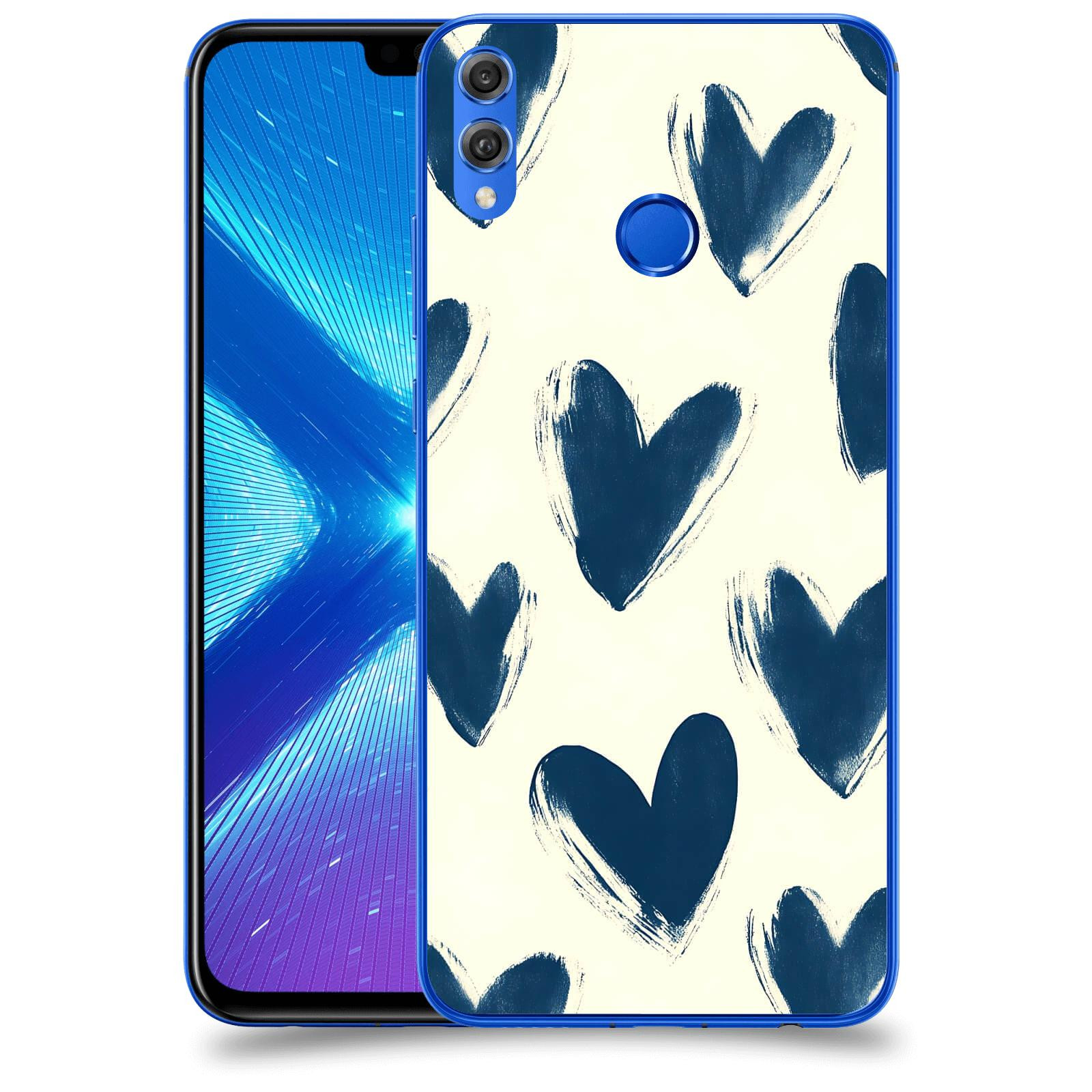 ACOVER Kryt na mobil Honor 8X - Blue hearts