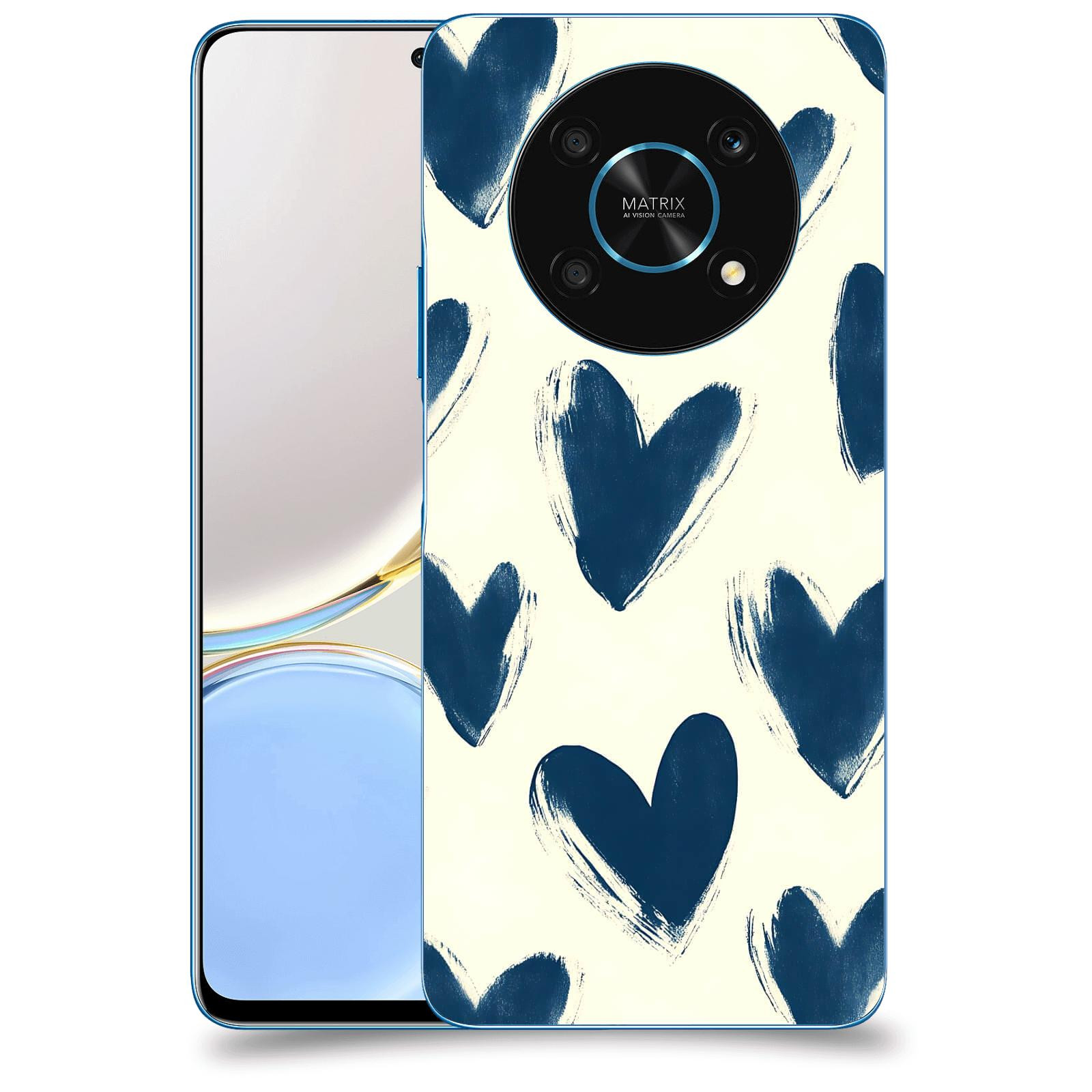 ACOVER Kryt na mobil Honor Magic 4 Lite 5G - Blue hearts