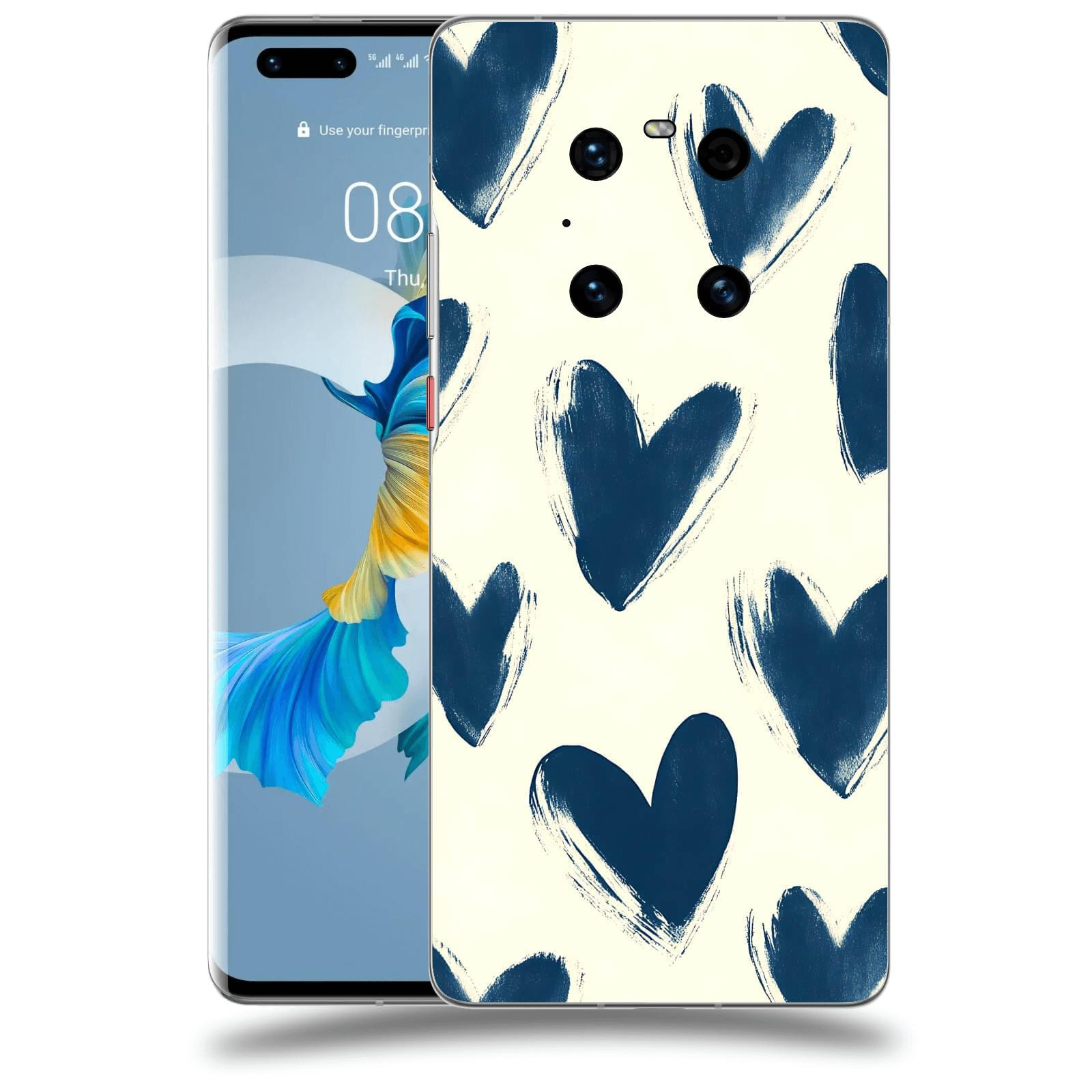ACOVER Kryt na mobil Huawei Mate 40 Pro - Blue hearts