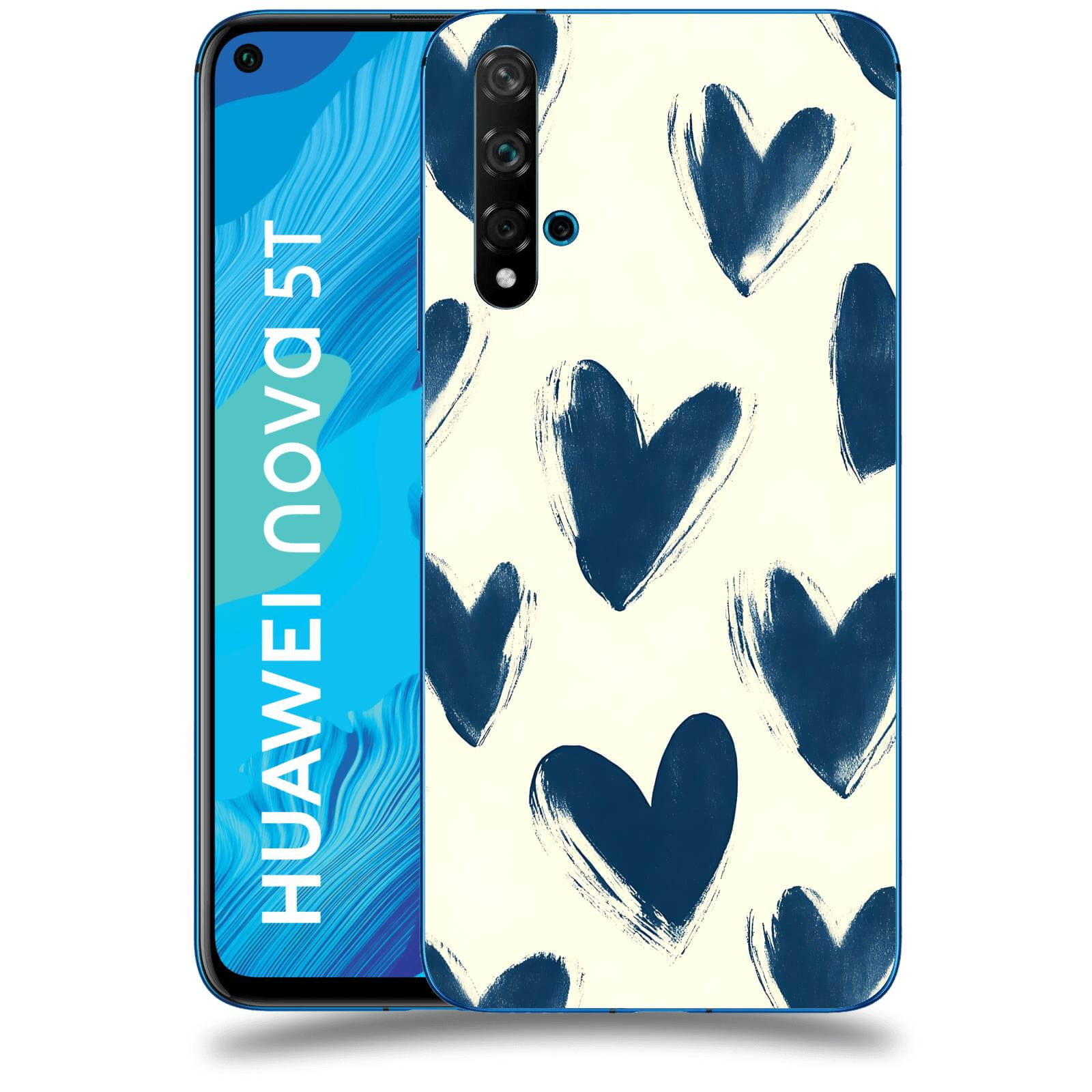 ACOVER Kryt na mobil Huawei Nova 5T - Blue hearts