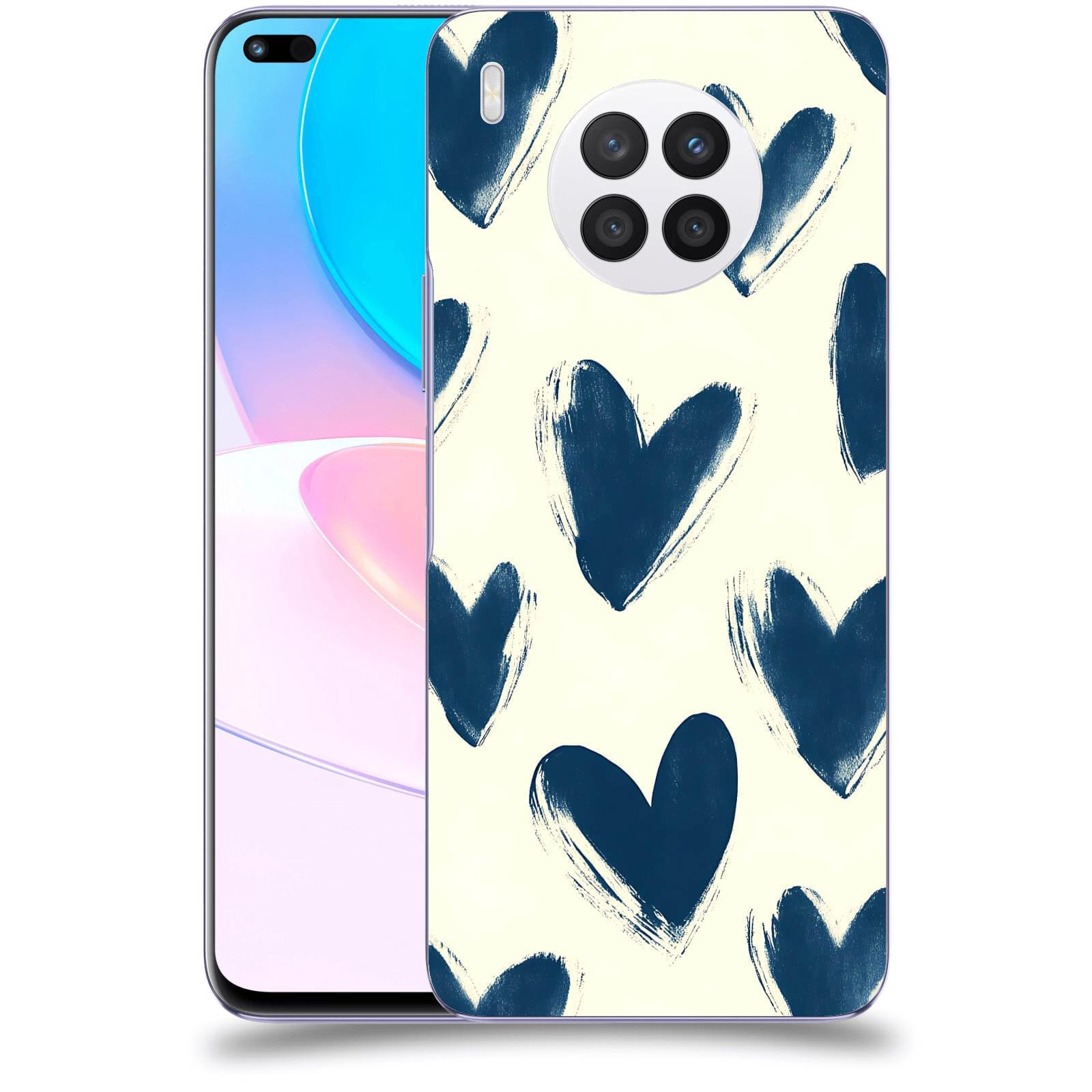 ACOVER Kryt na mobil Huawei Nova 8i - Blue hearts