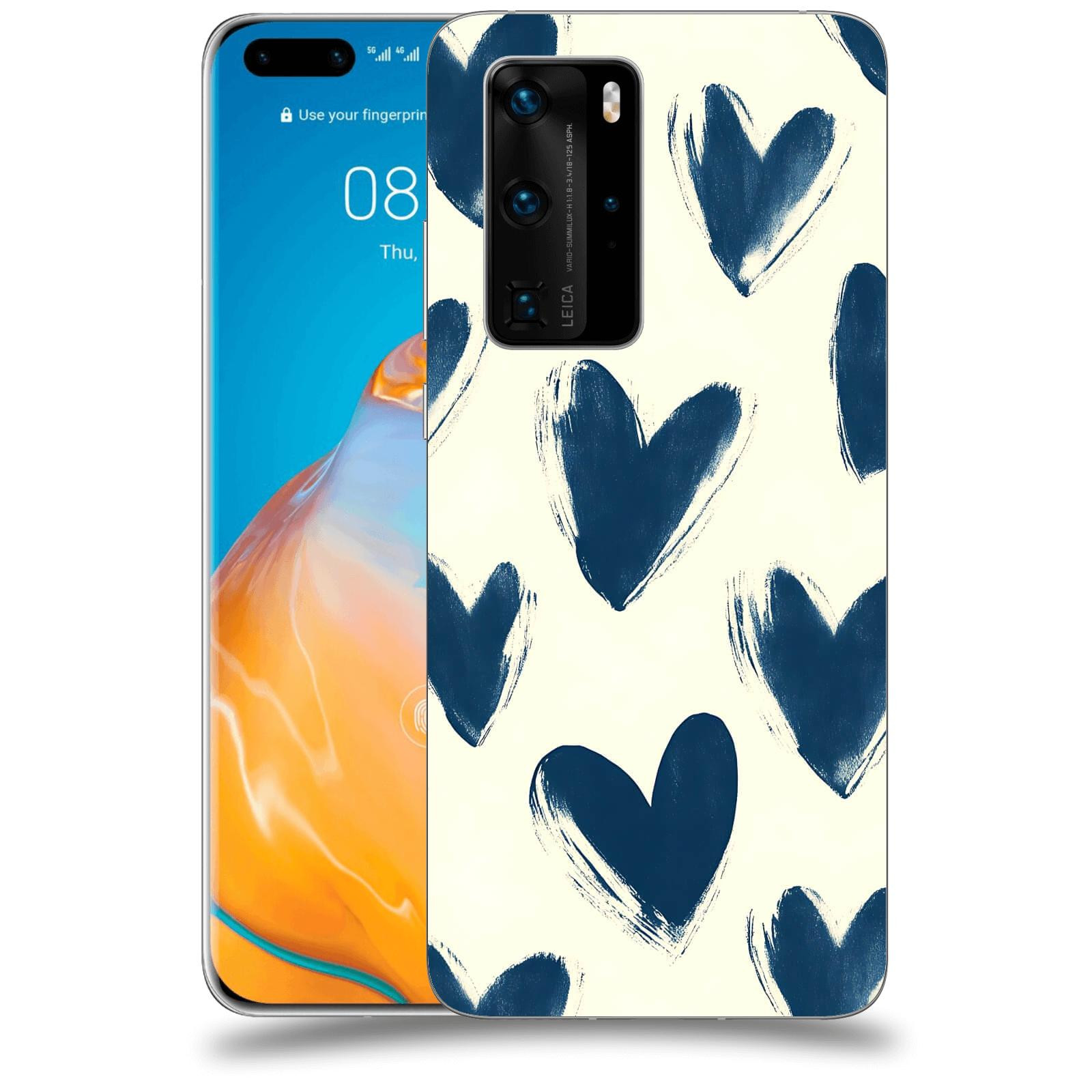 ACOVER Kryt na mobil Huawei P40 - Blue hearts