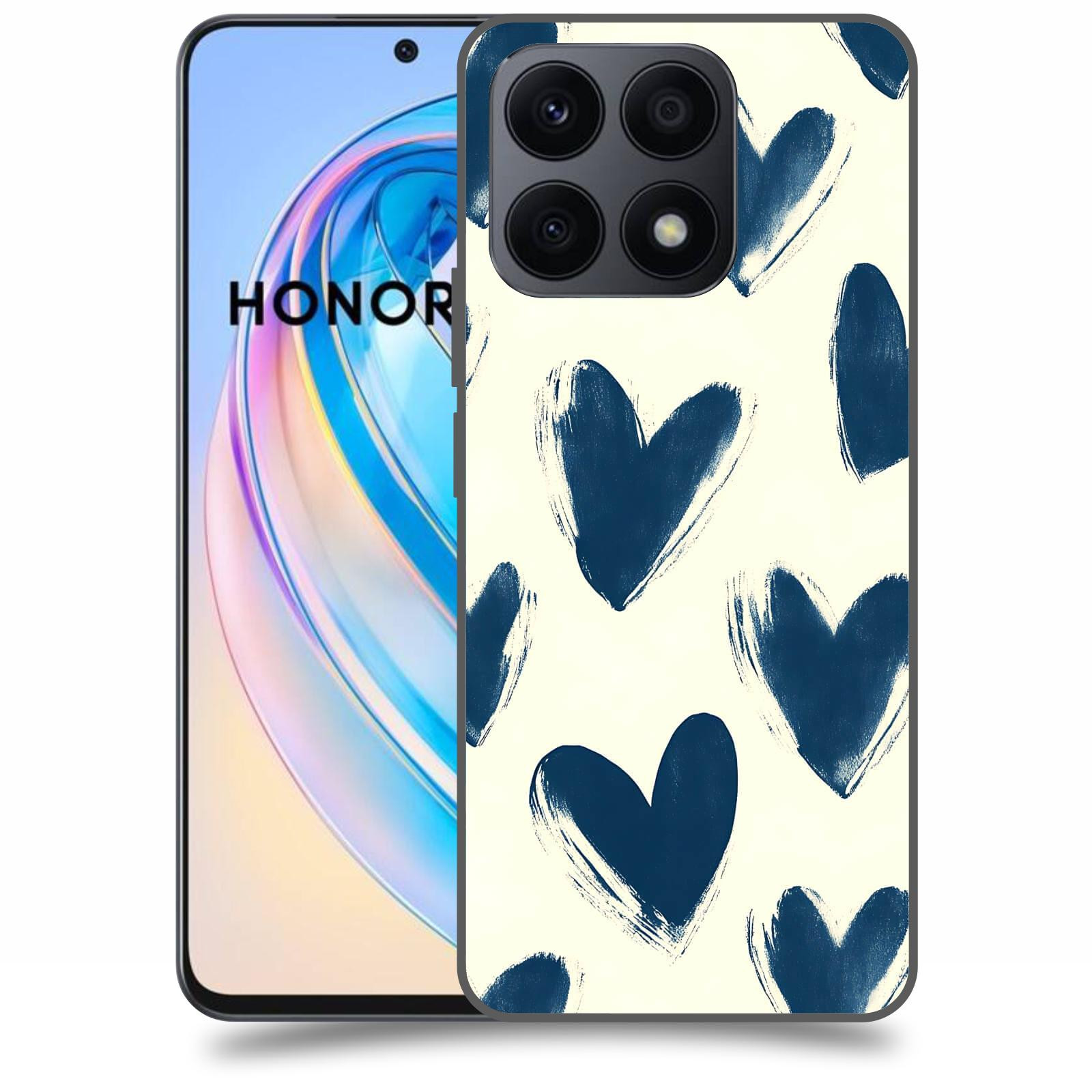 ACOVER Kryt na mobil Honor X8a - Blue hearts