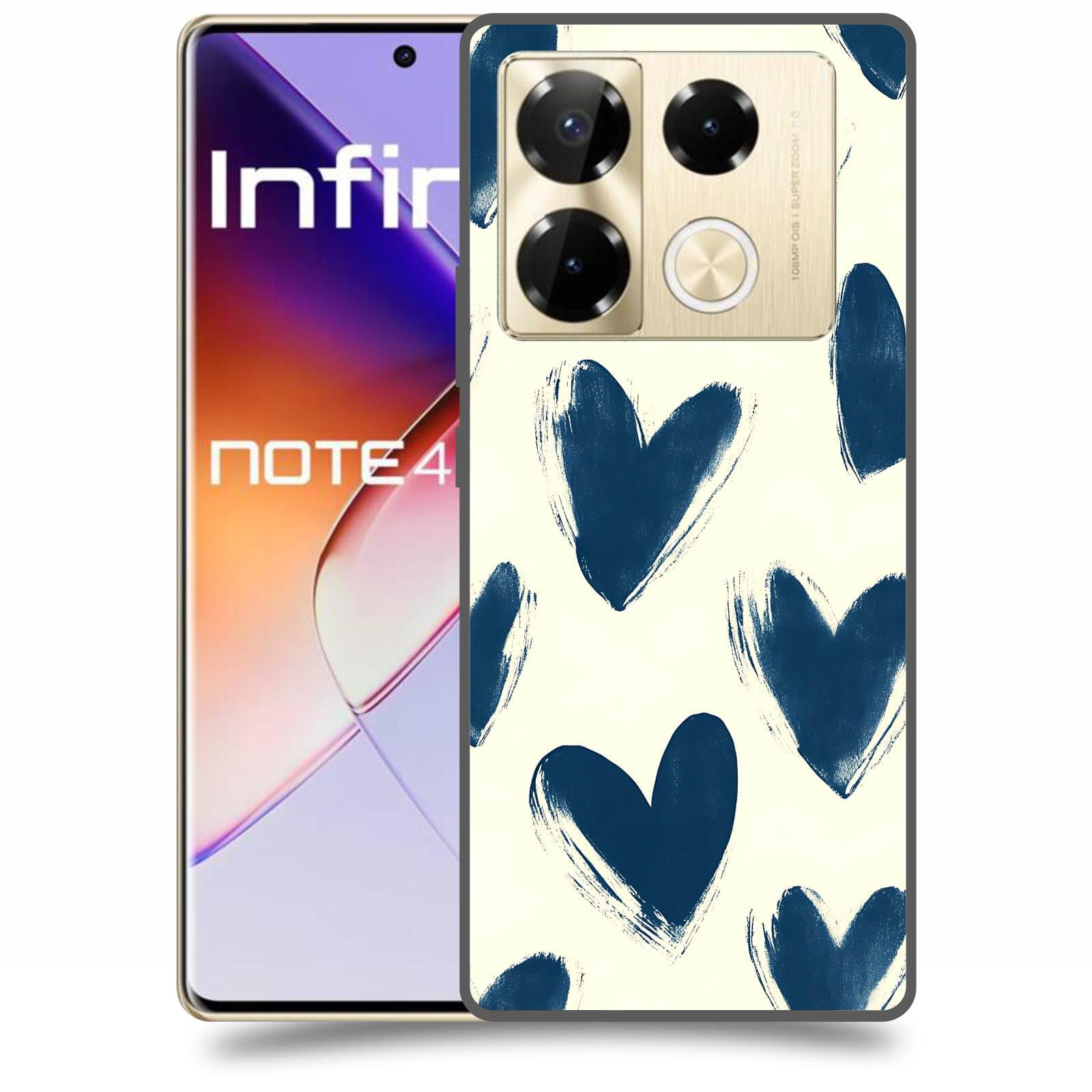 ACOVER Kryt na mobil Infinix Note 40 PRO - Blue hearts