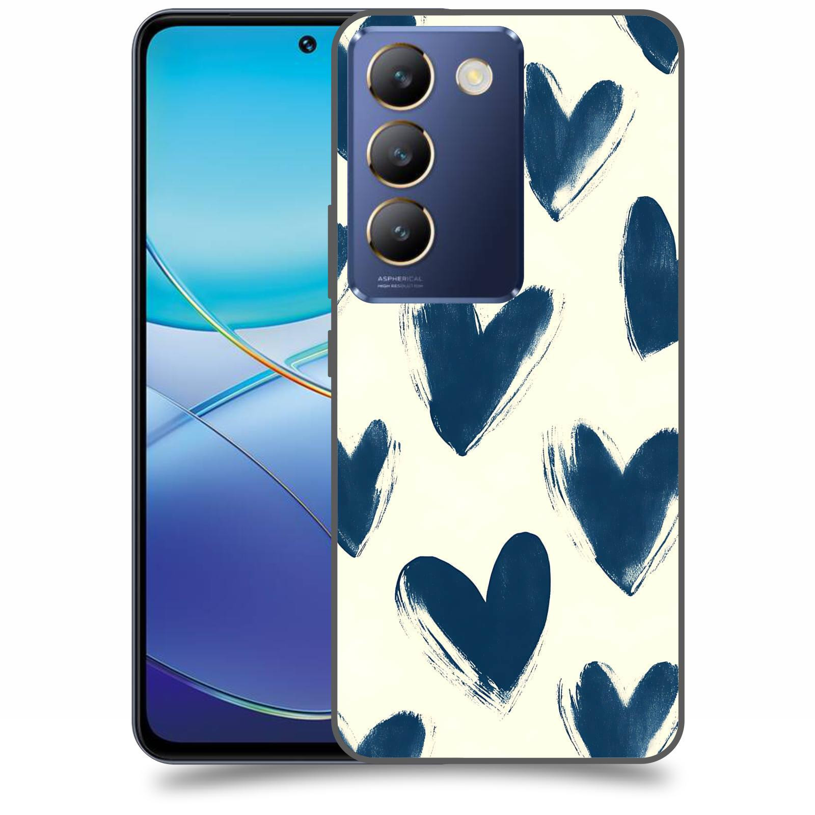 ACOVER Kryt na mobil Vivo V40SE - Blue hearts