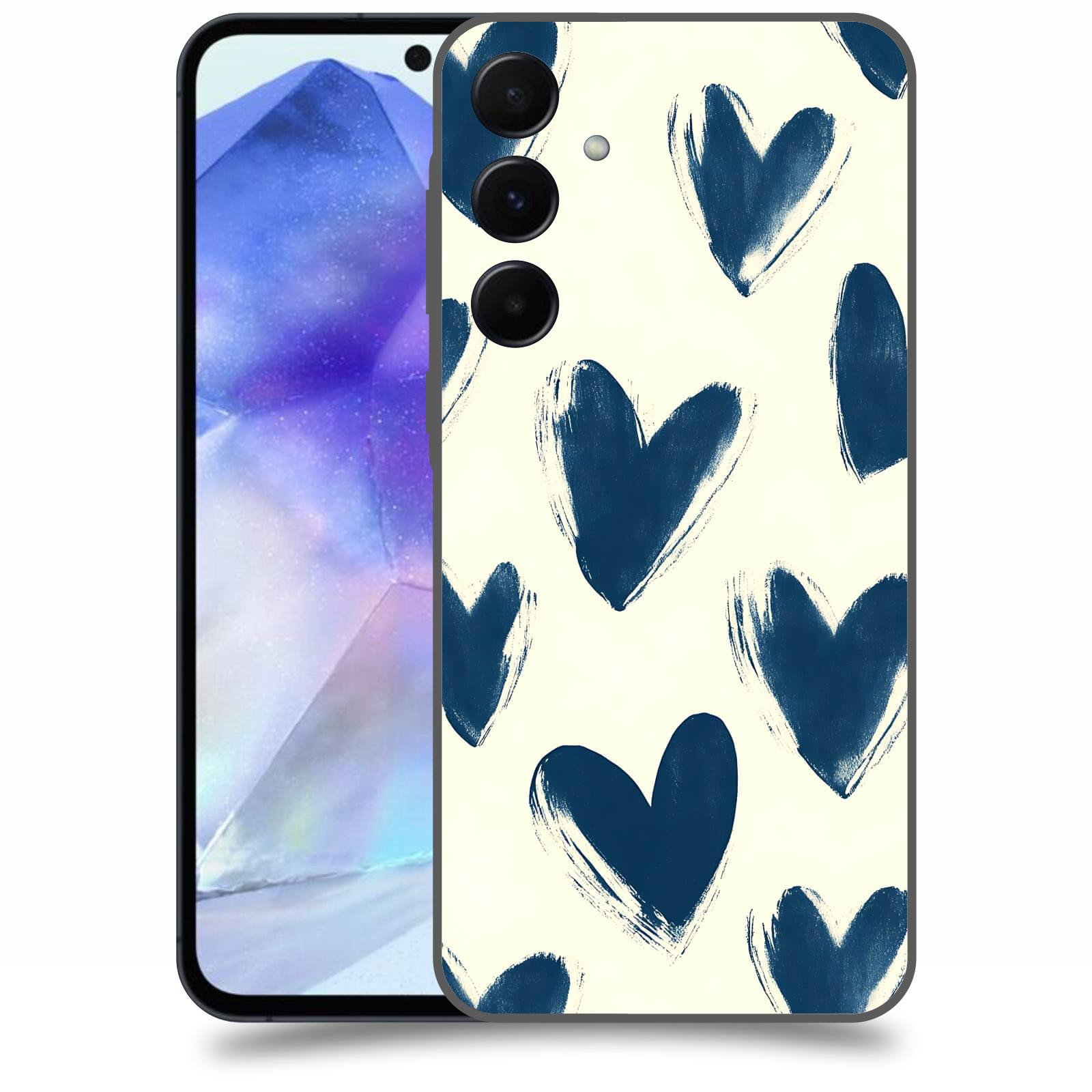 ACOVER Kryt na mobil Samsung Galaxy A55 5G - Blue hearts
