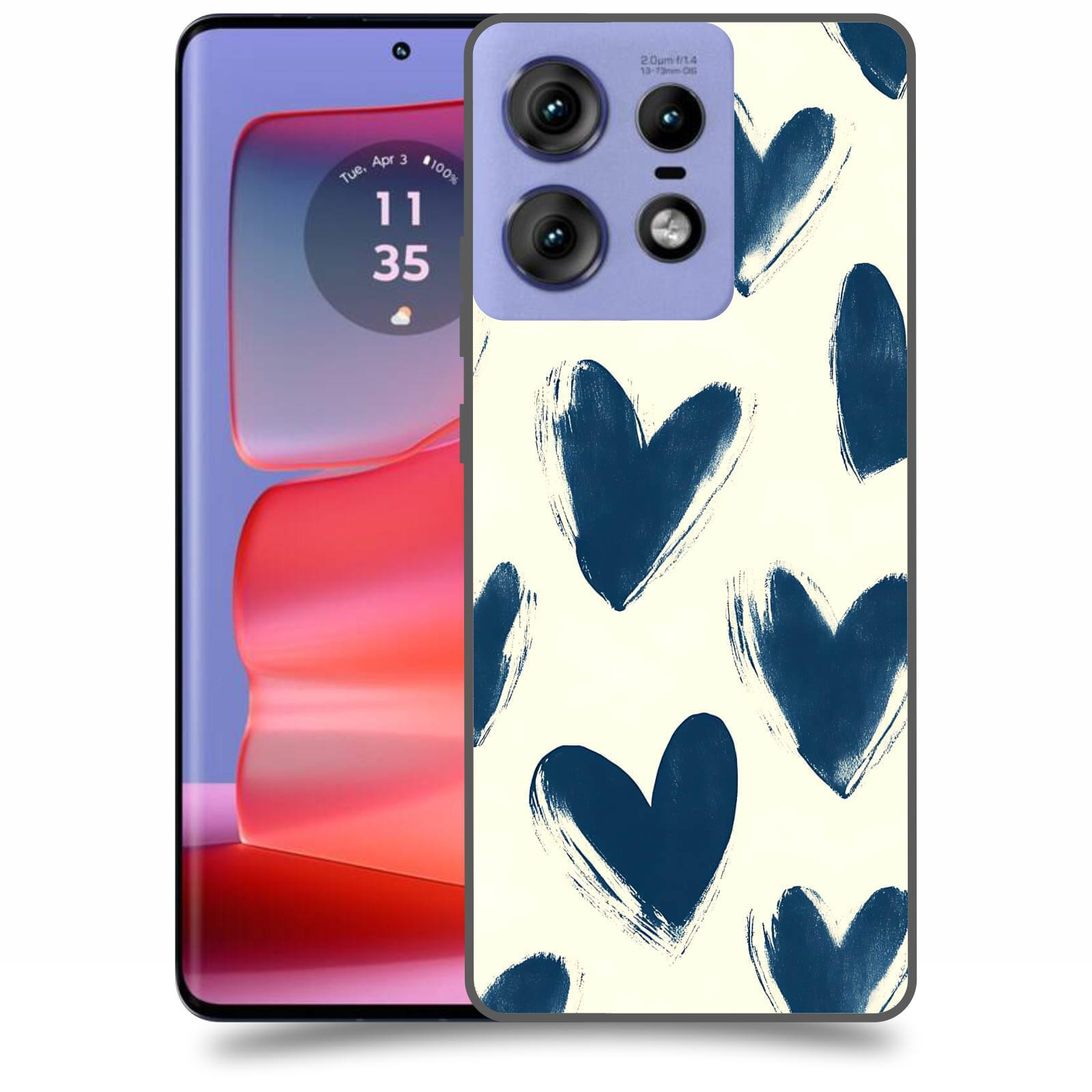 ACOVER Kryt na mobil Motorola Edge 50 Pro - Blue hearts