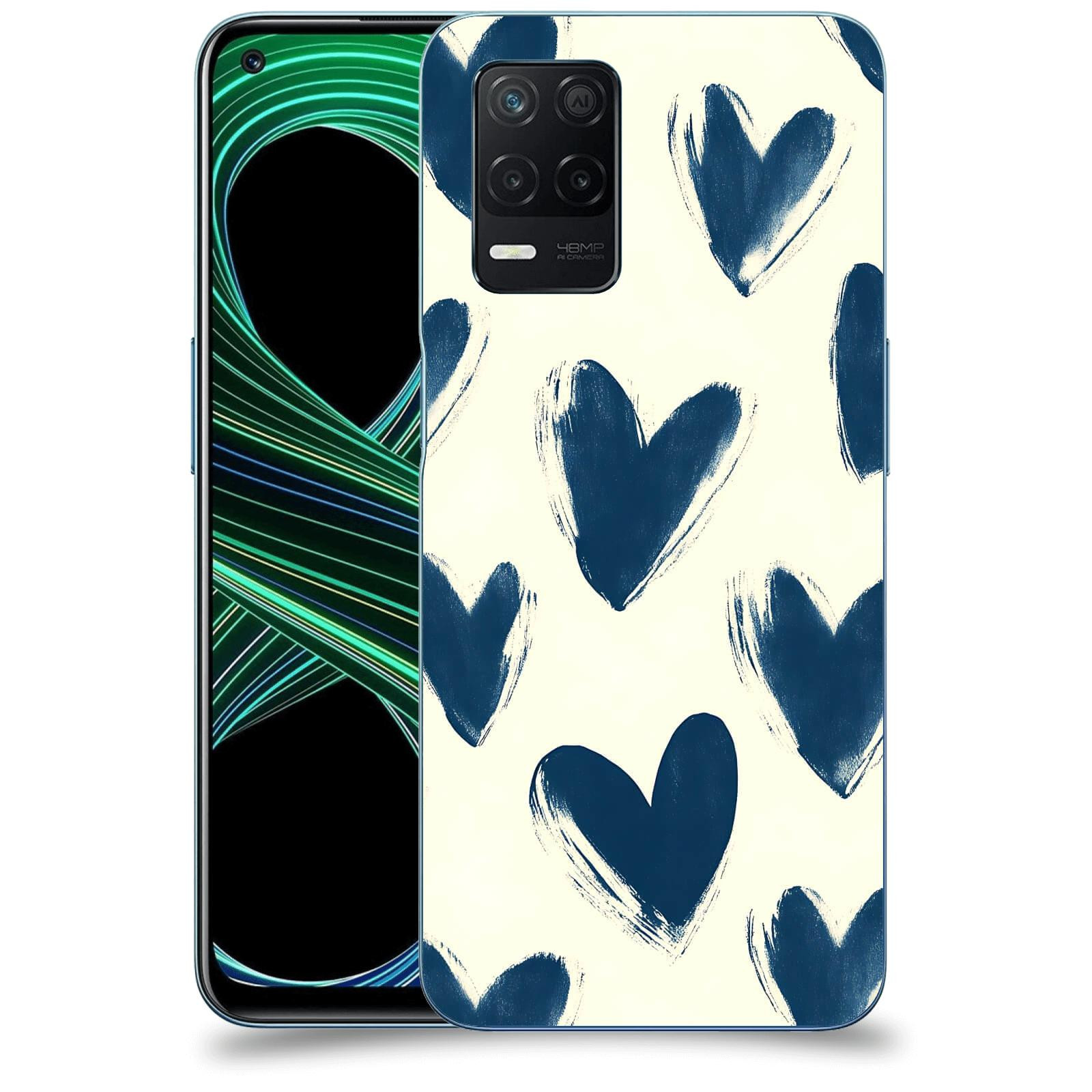 ACOVER Kryt na mobil Realme 8 5G - Blue hearts