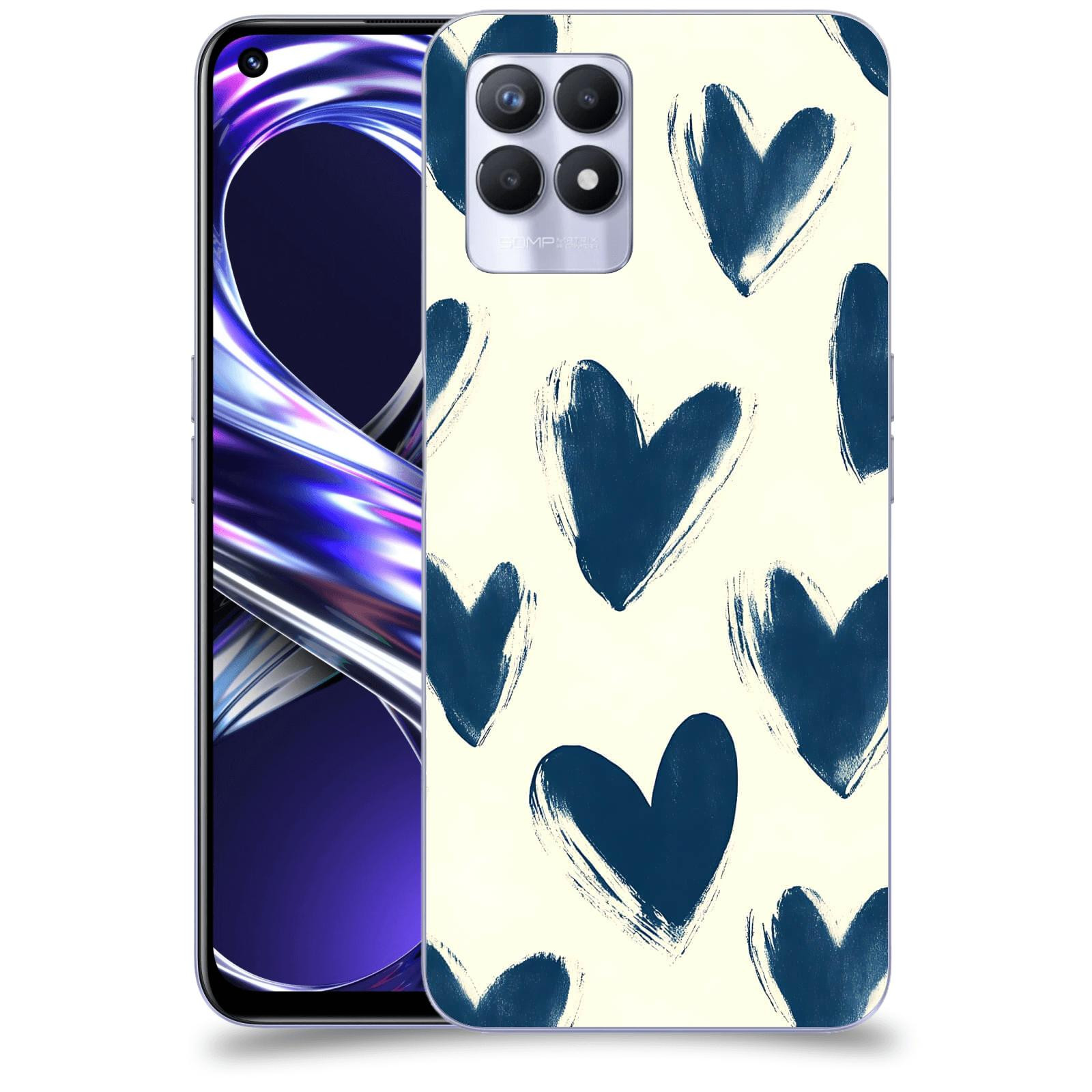 ACOVER Kryt na mobil Realme 8i - Blue hearts
