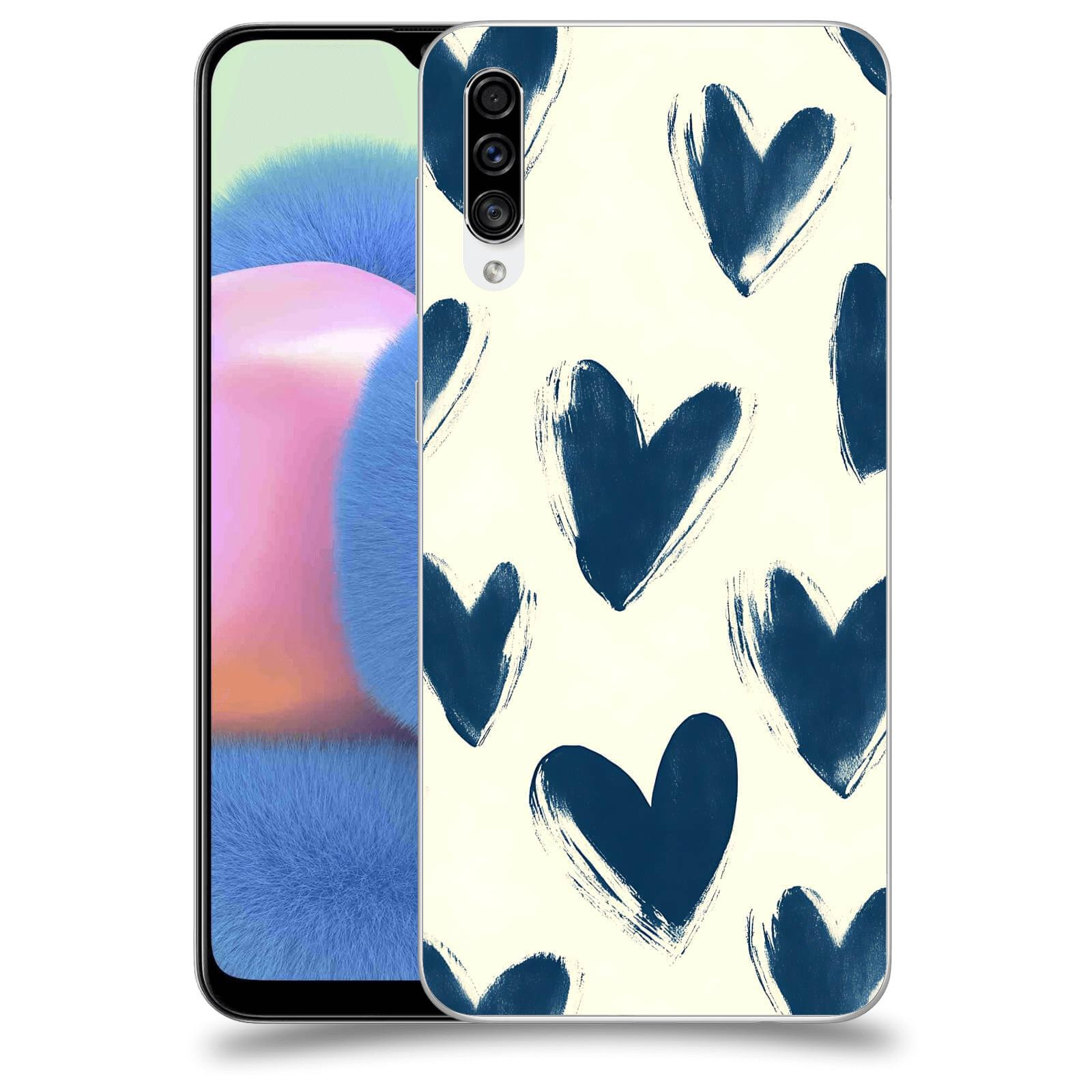 ACOVER Kryt na mobil Samsung Galaxy A30s A307F - Blue hearts